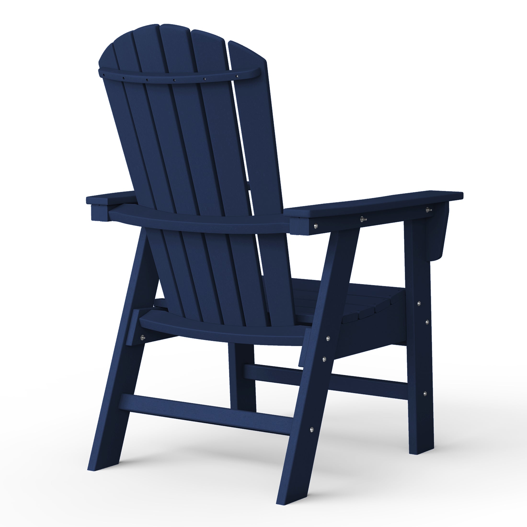 Portside Outdoor Modern HDPE Adirondack Patio Dining Chairs (Set of 2)