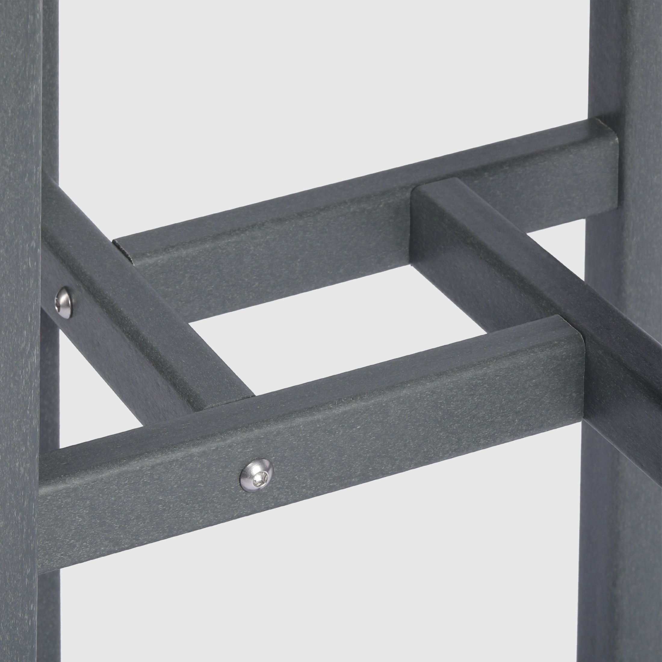 Paradise Outdoor Patio Bar Height Table and Bar Stool 3-Piece Dining Set