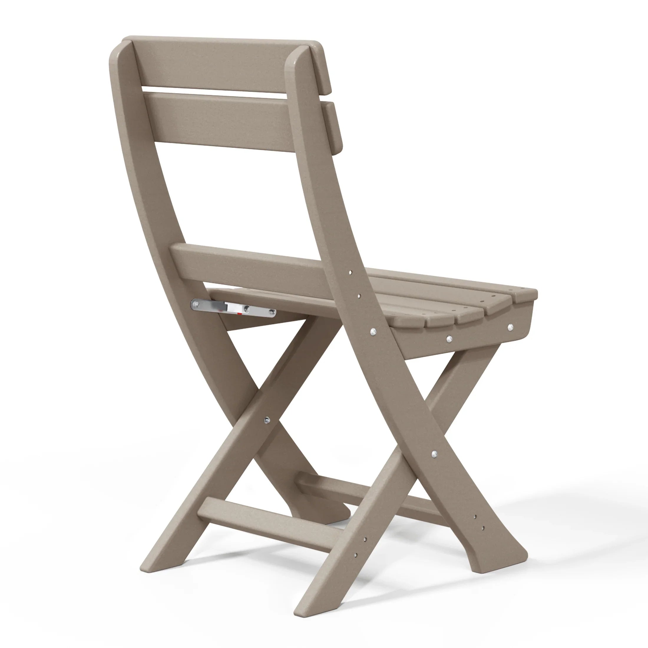 Paradise 3-Piece Outdoor HDPE Folding Patio Bistro Table and Chairs