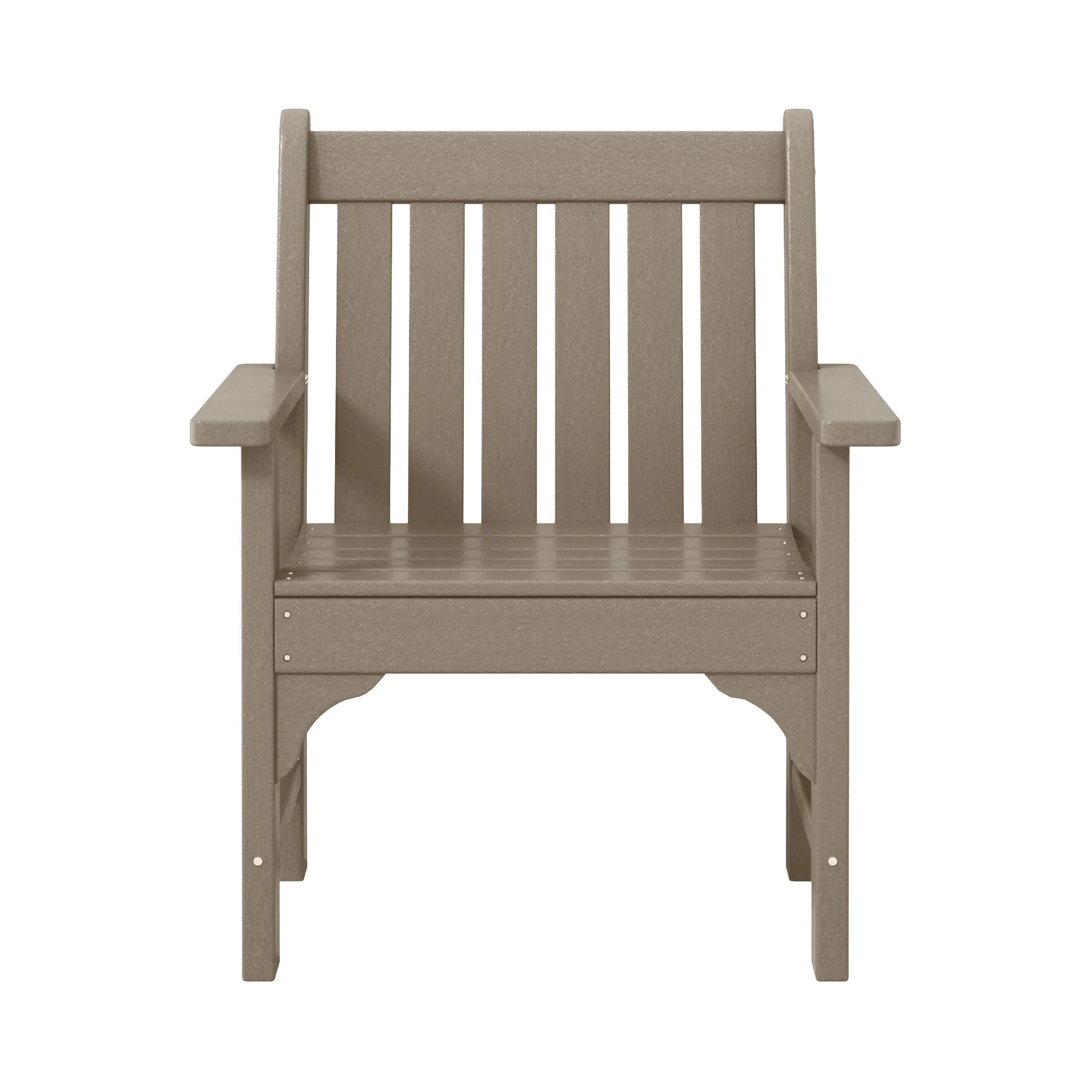 Paradise Outdoor Patio HDPE Adirondack Dining Arm Chair