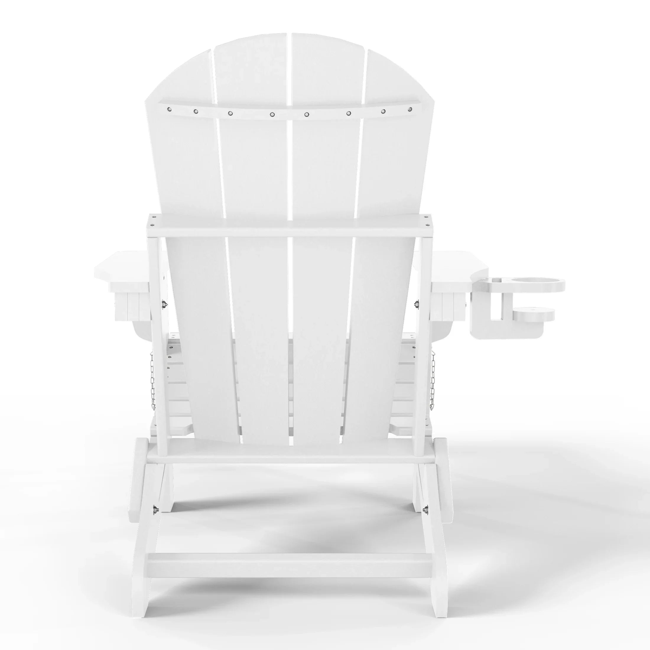 Paradise Folding Adjustable Adirondack Chair with Retractable Ottoman and Cup Holder