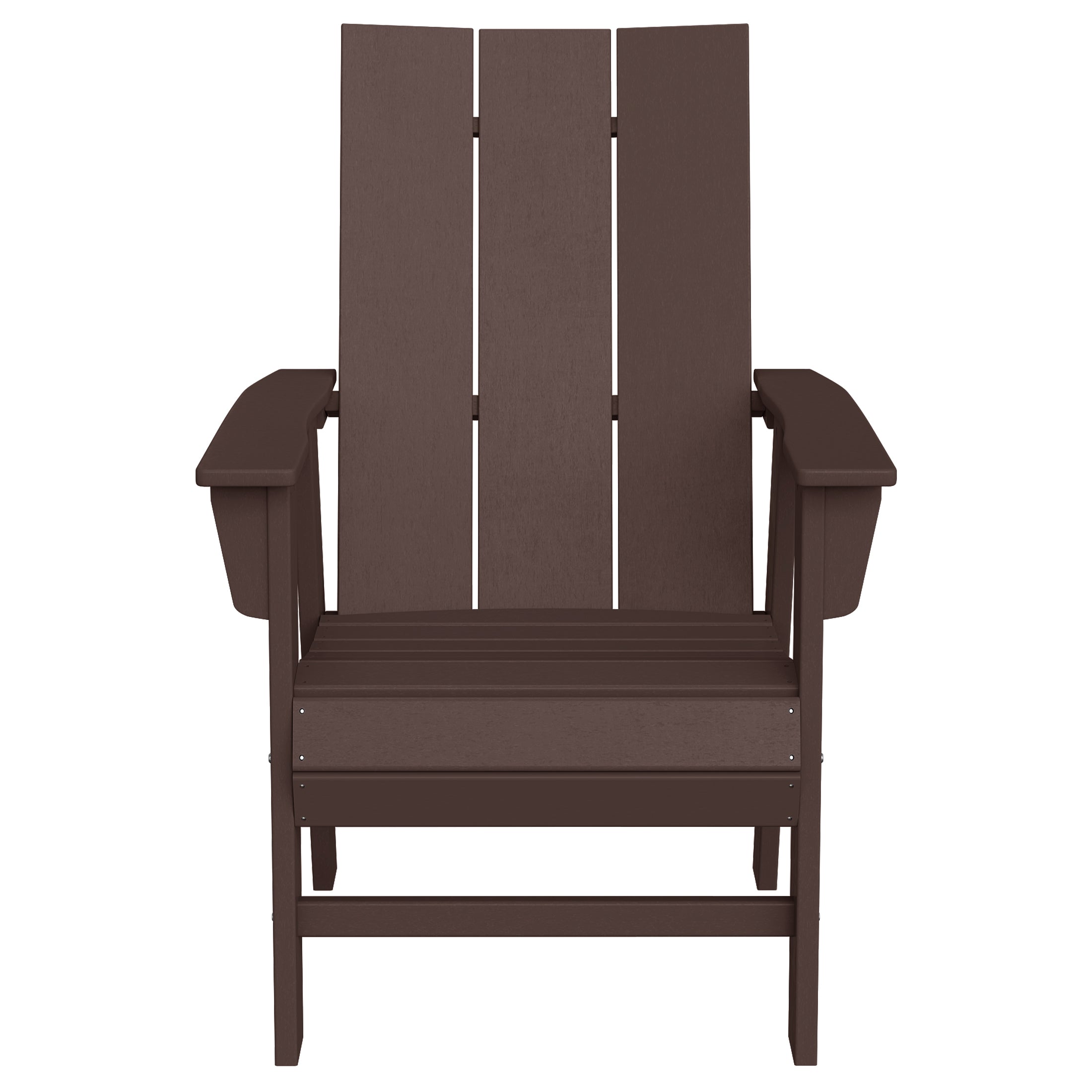 Palms Outdoor Patio HDPE Plastic Modern Adirondack Dining Chairs (Set of 2)
