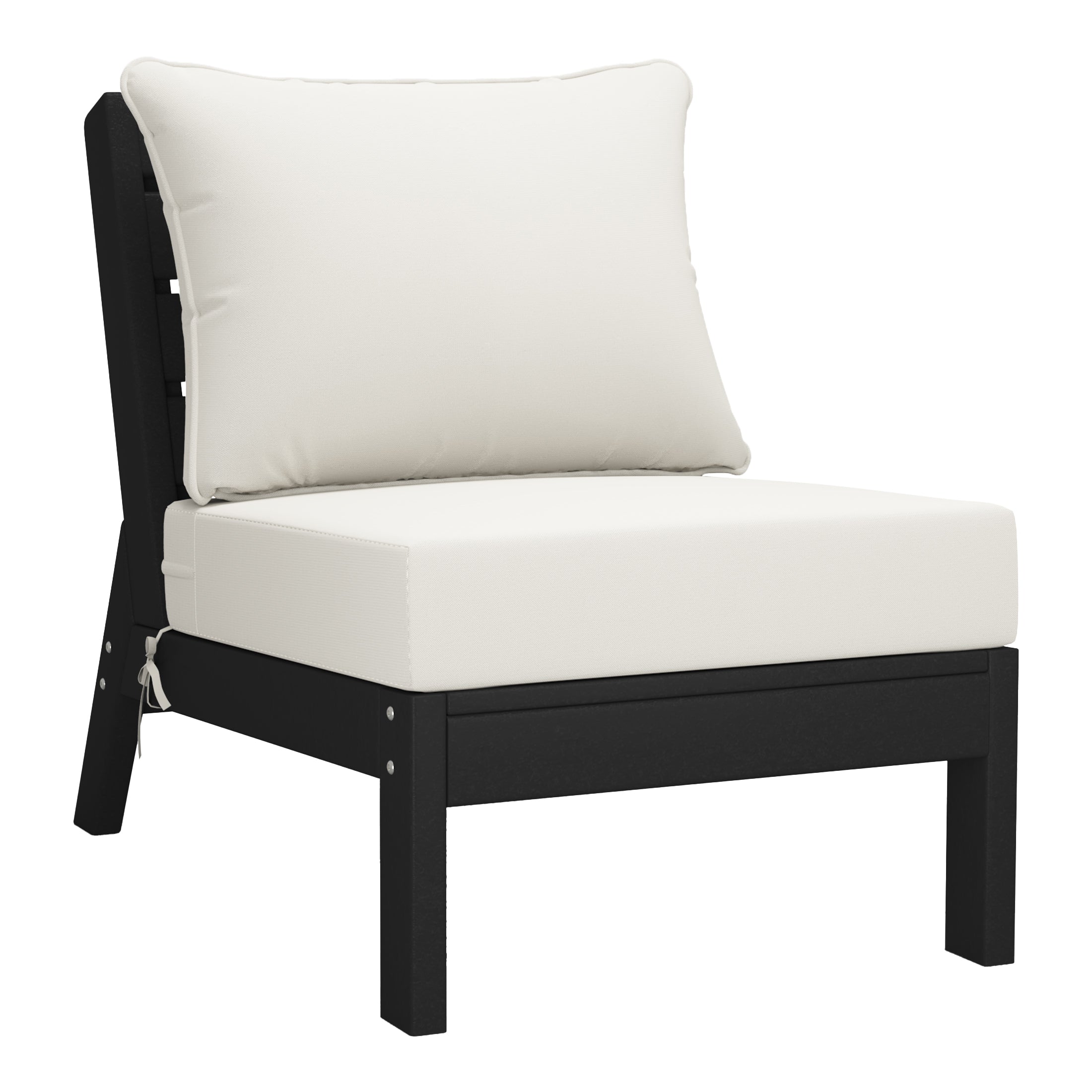 Portsmouth Outdoor Patio HDPE Sectional Sofa with Patio Cushions