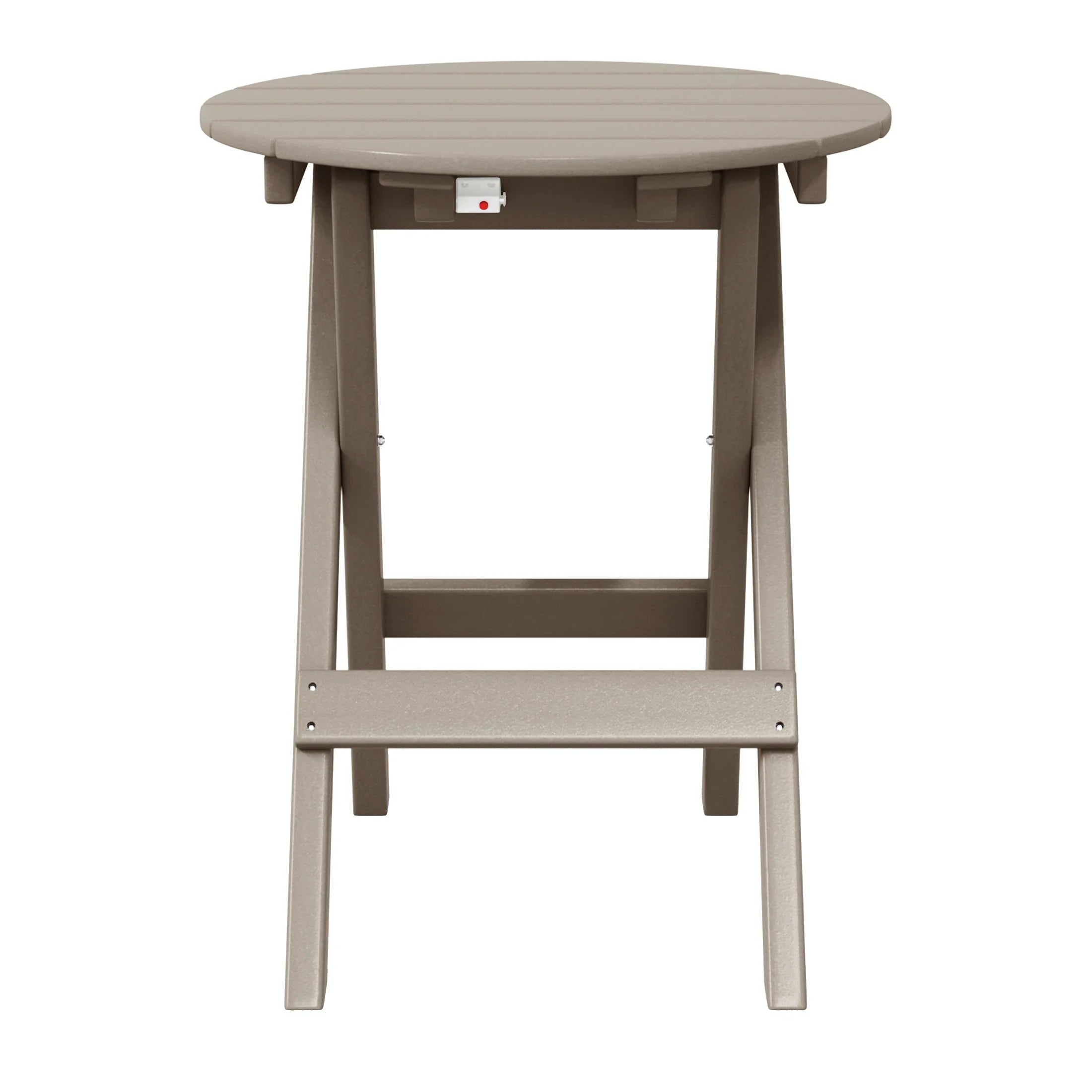 Paradise HDPE Outdoor 24.5 Inch Round Portable Folding Patio Dining Table