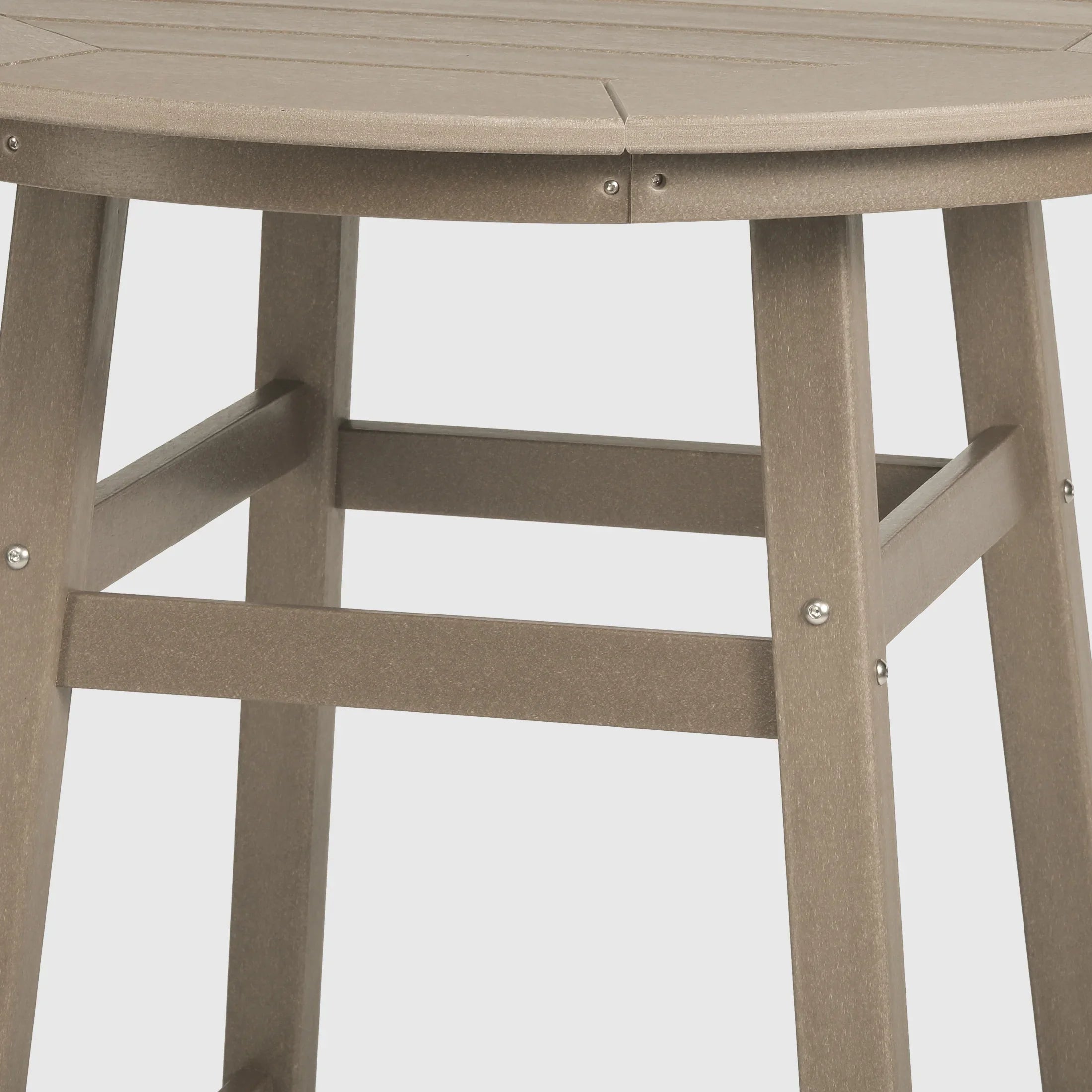 Paradise Outdoor 35" HDPE Round Patio Counter Height Bar Table
