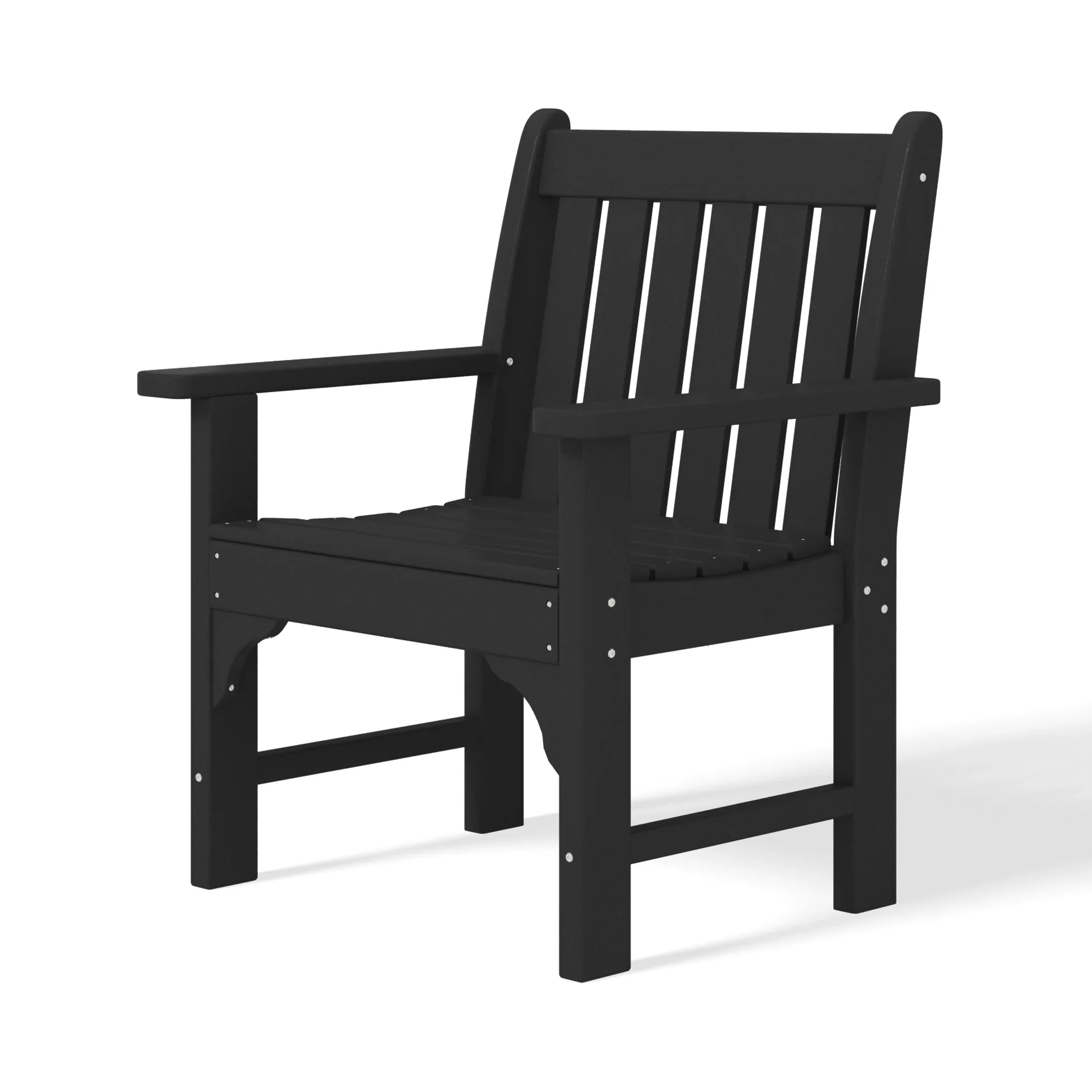 Paradise Outdoor Patio HDPE Adirondack Dining Arm Chair