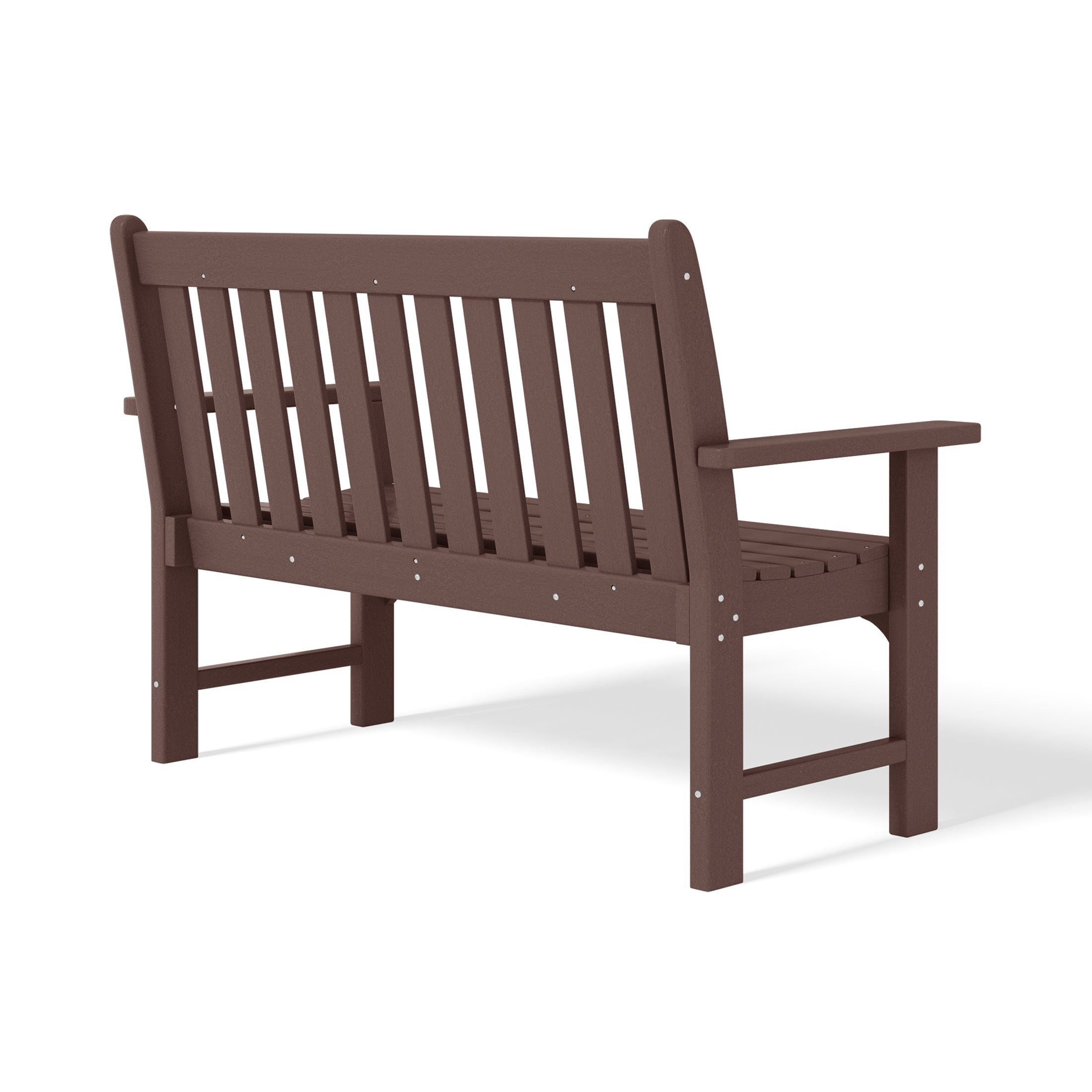 Paradise Outdoor 2-Person All-Weather HDPE Front Porch Garden Bench