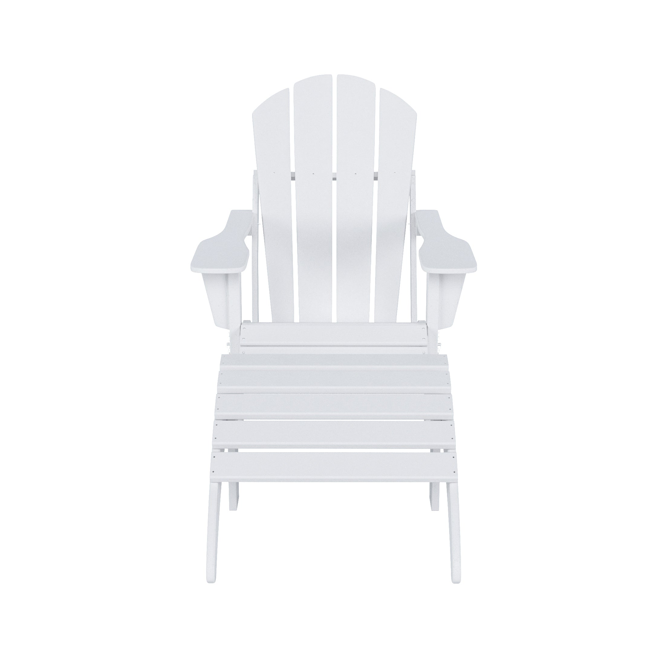 Paradise 2 piece set classic Adirondack chair with ottoman (1 seater)