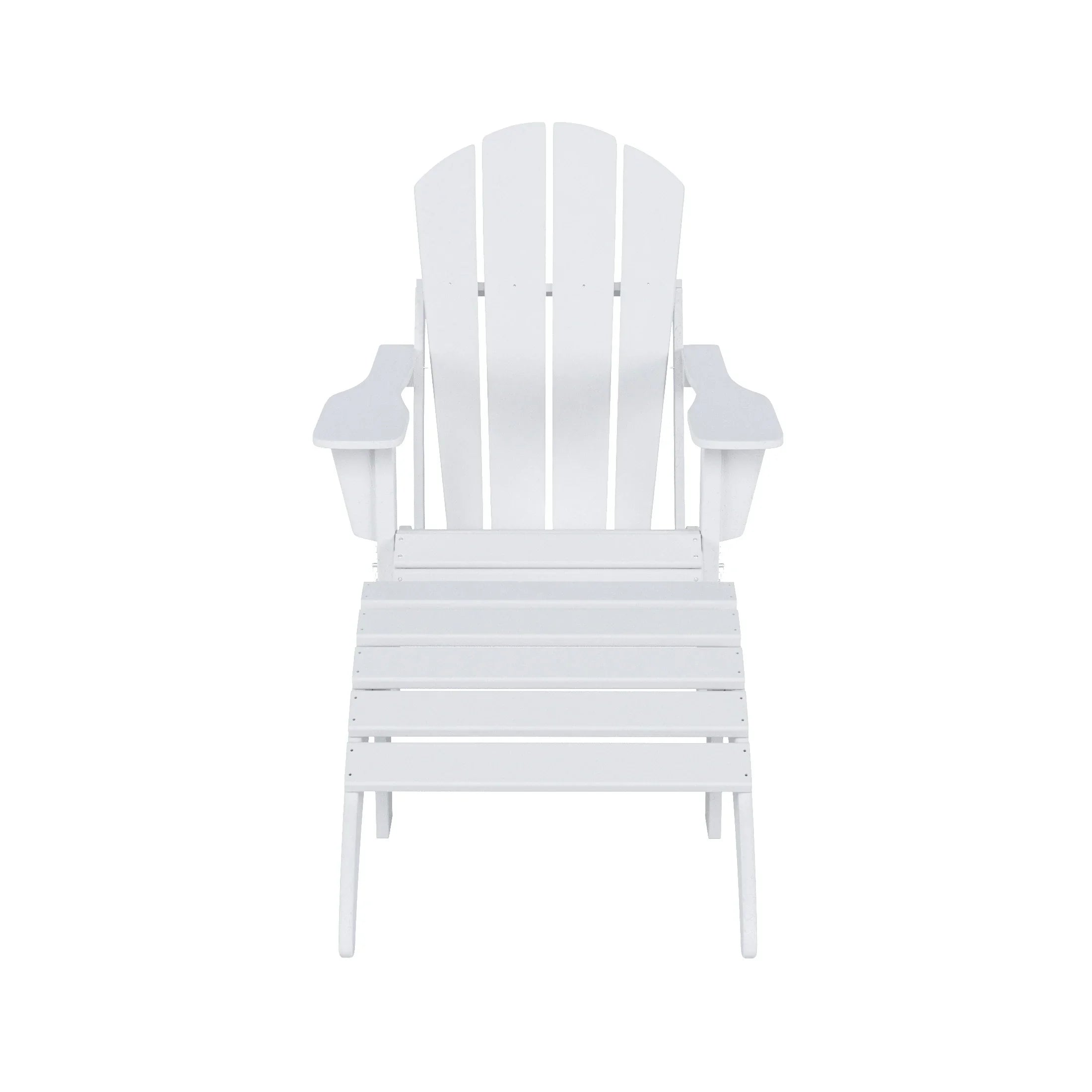 Paradise 2 piece set classic Adirondack chair with ottoman (1 seater)