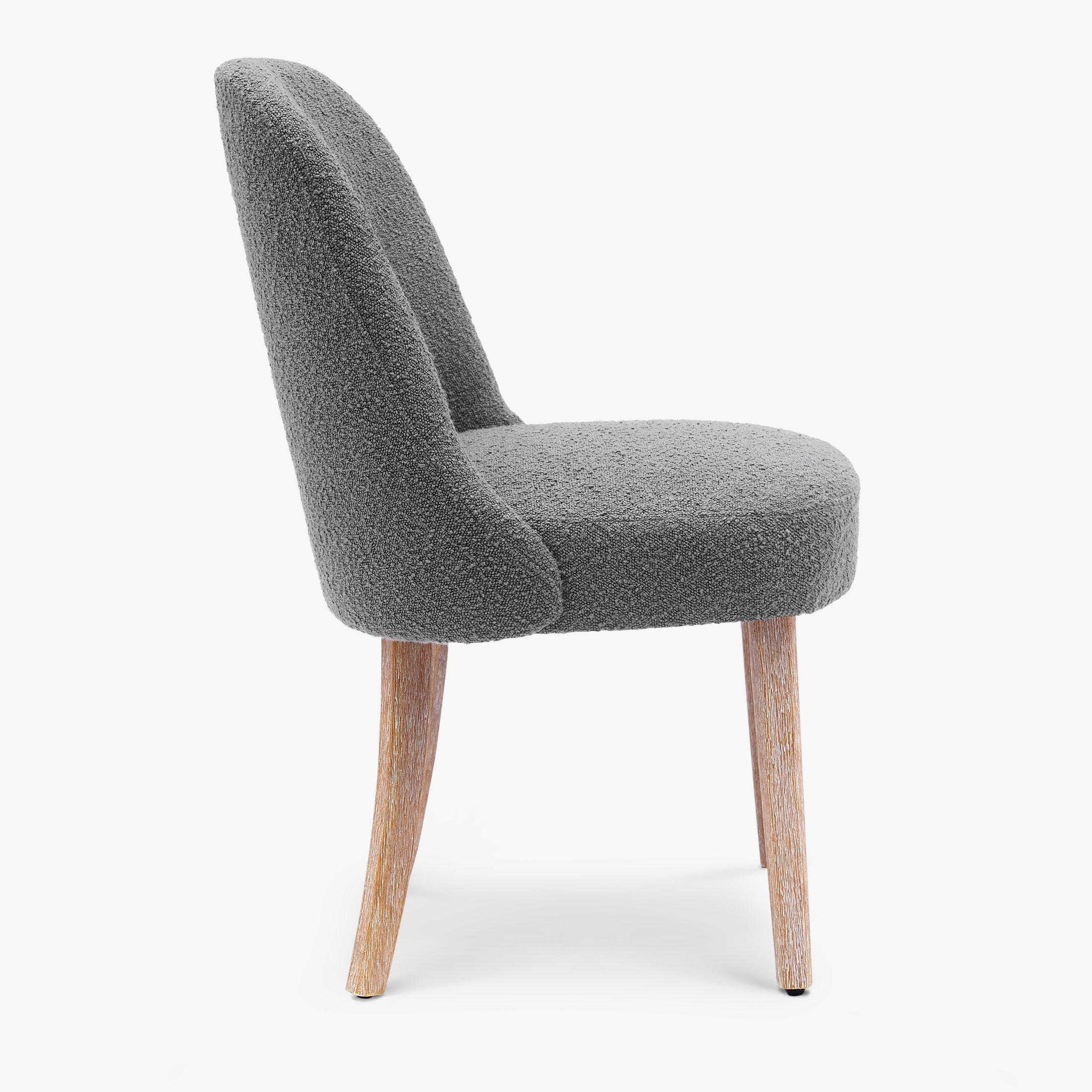 Amélie Mid-Century Modern Upholstered Boucle Dining Chair