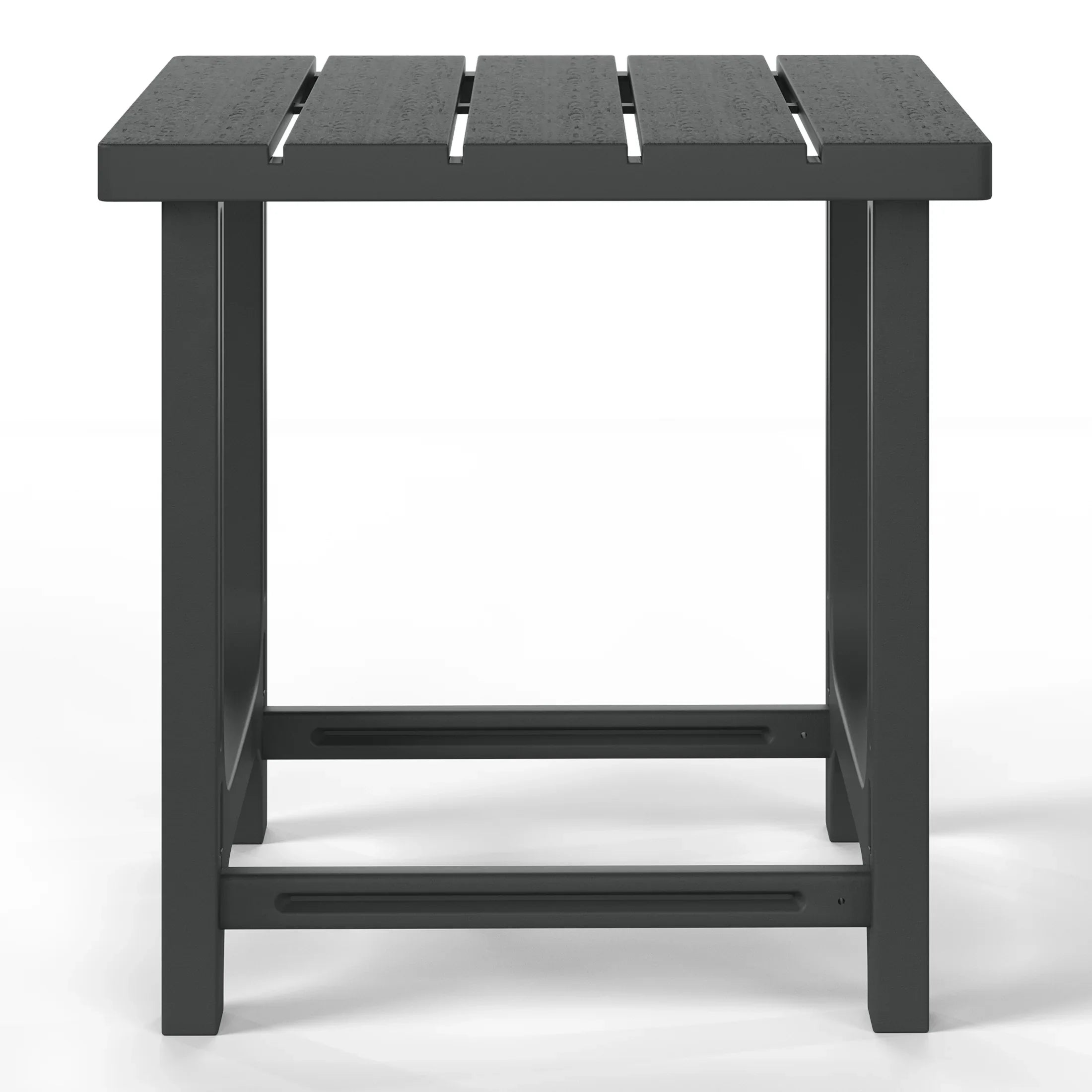 Cayman Outdoor 18" HDPE Square Adirondack Patio Side Table