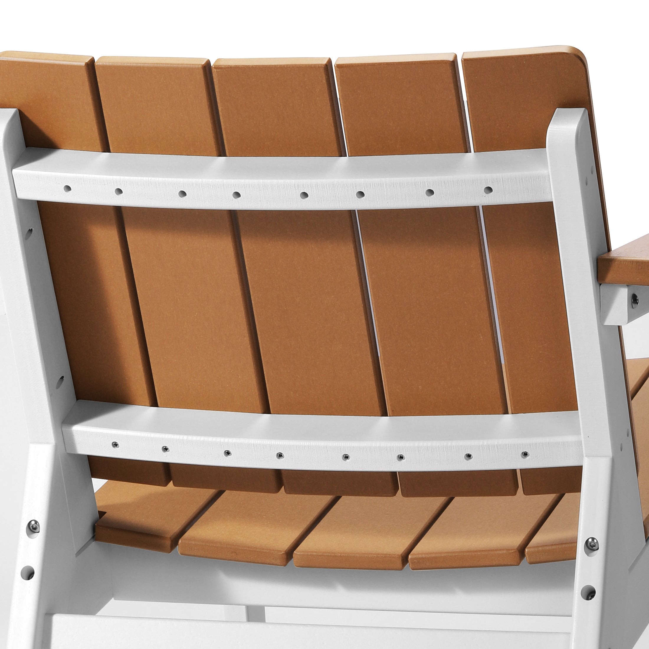 Seaside 3-Piece Outdoor HDPE Conversation Set with Deep Seating Chairs and Round Side Table