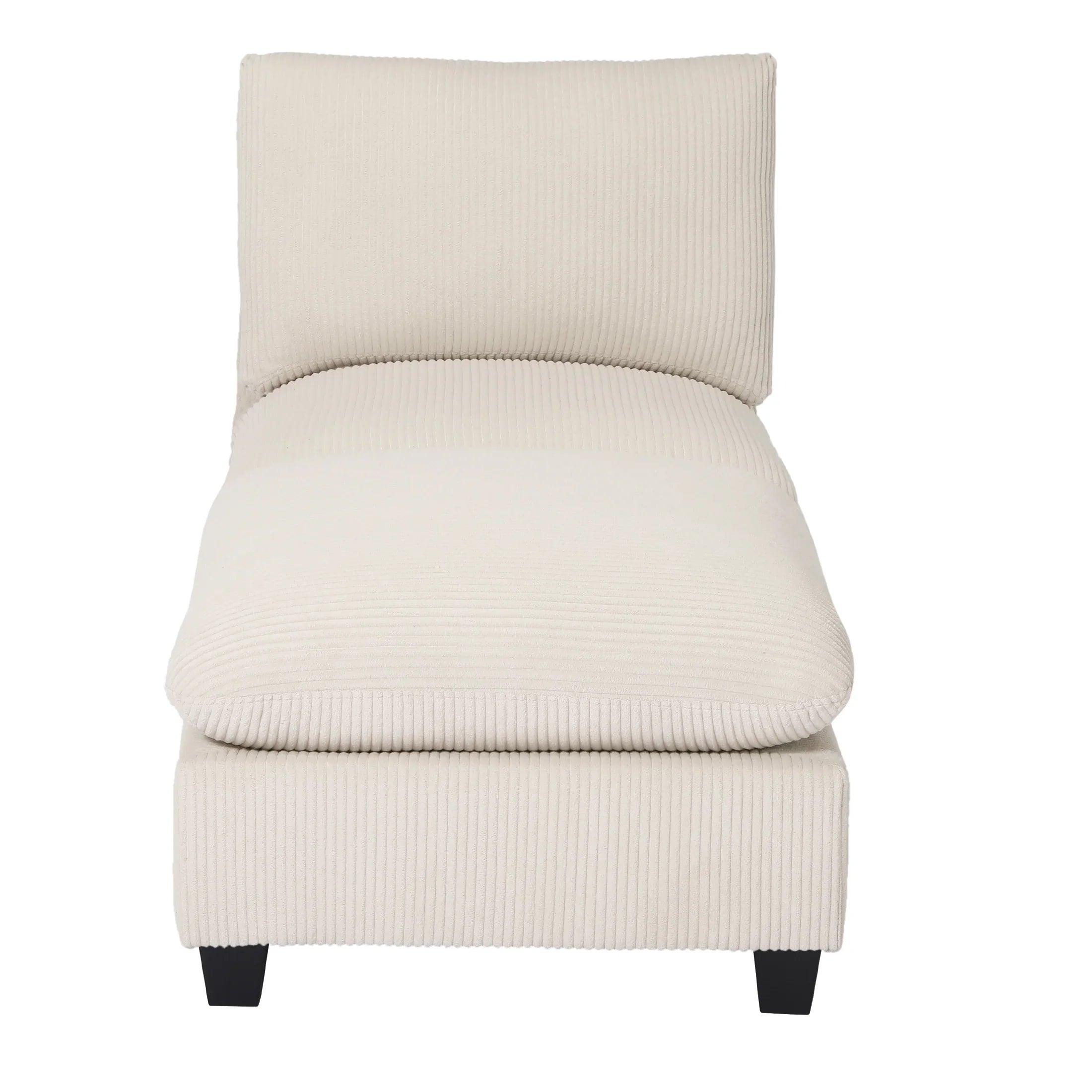 Ava 68.5" Corduroy Upholstered Indoor Chaise Lounge Chair