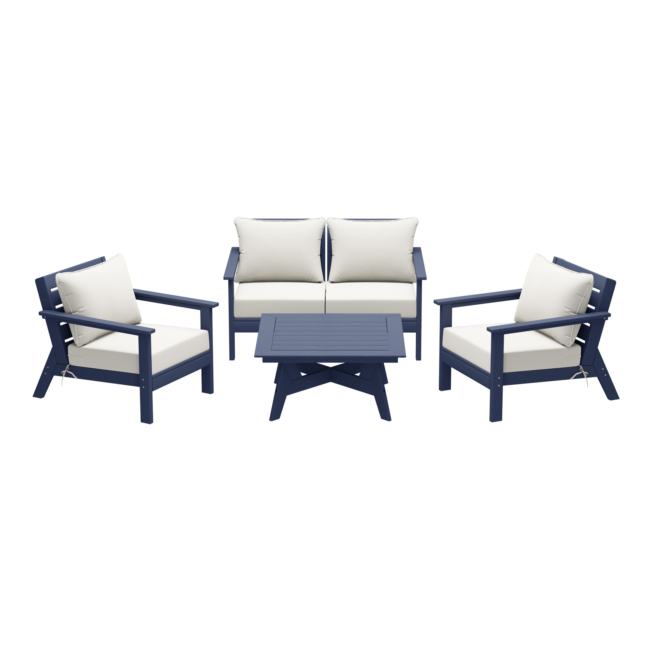 Portsmouth Outdoor 5-Piece Modular Sectional Patio Furniture Sofa Set