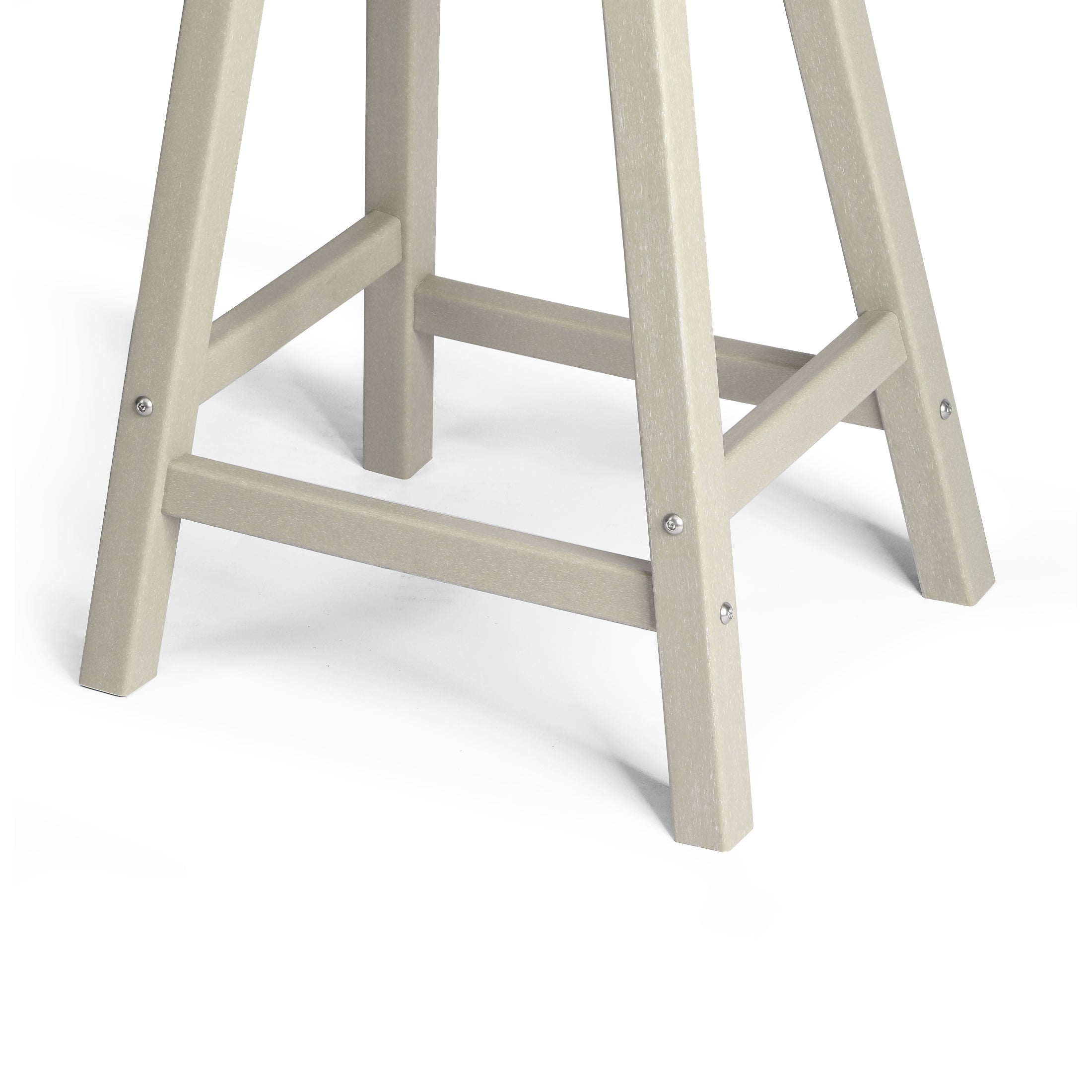 Paradise 24" HDPE Outdoor Patio Counter Height Bar Stools (Set of 2)