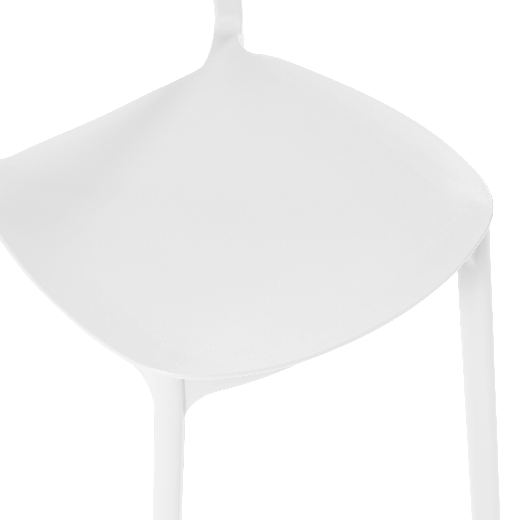 Sunshine Modern Stackable Polypropylene Plastic Patio Dining Chair (Set of 2)