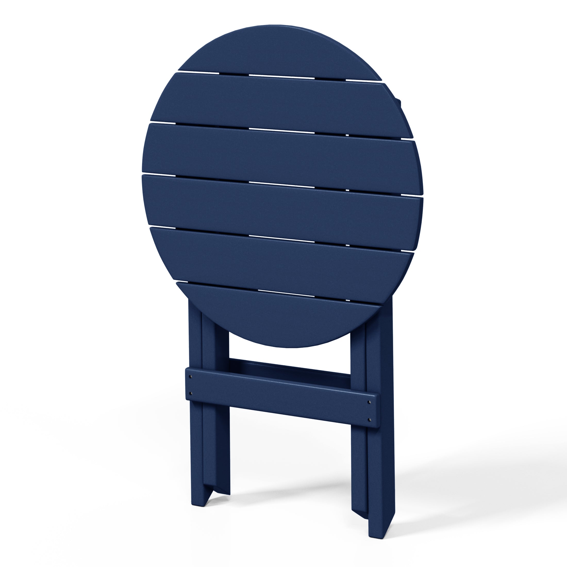 Paradise HDPE Outdoor 24.5 Inch Round Portable Folding Patio Dining Table