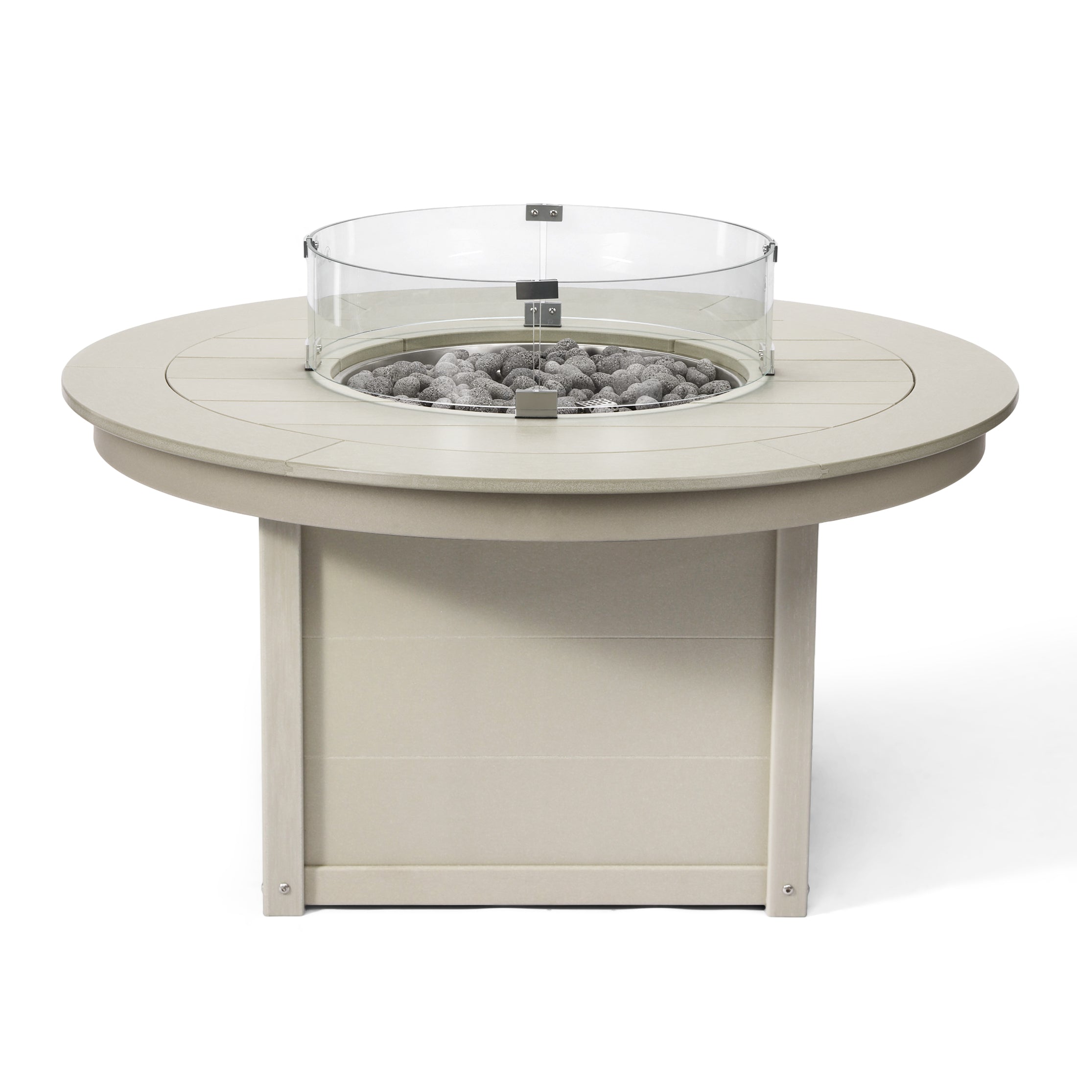 Sol 47" Modern Outdoor 55,000 BTU Patio Propane Round Fire Pit Table