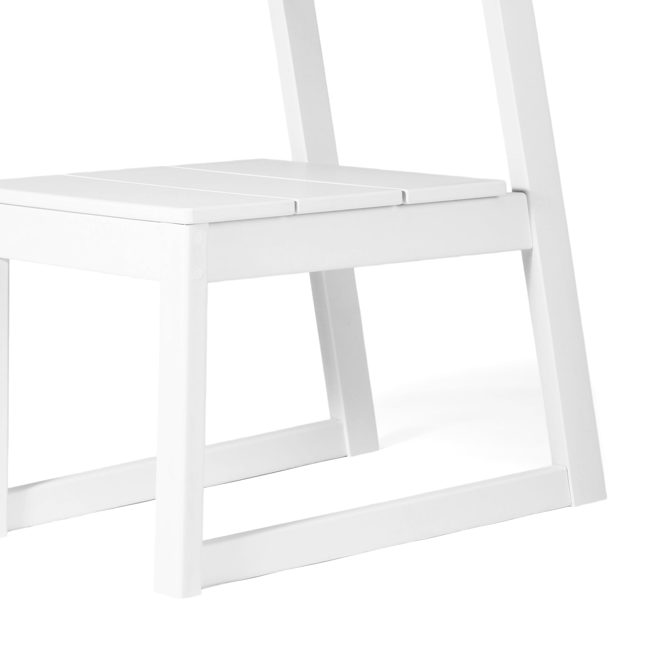 Cambria Modern HDPE Outdoor Armless Patio Dining Chairs (Set of 2)
