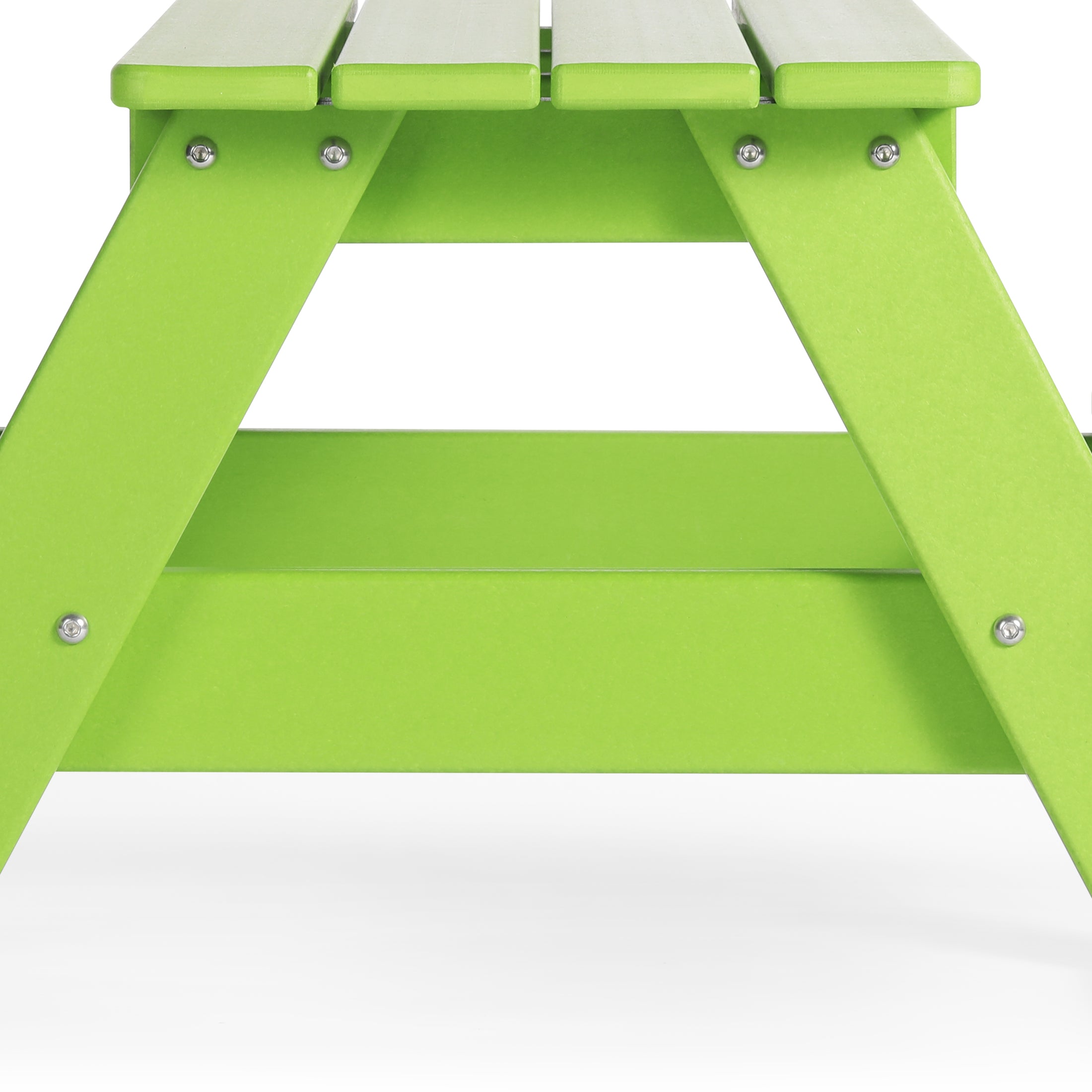 Paradise Outdoor Patio Kids HDPE Plastic Picnic Bench Table