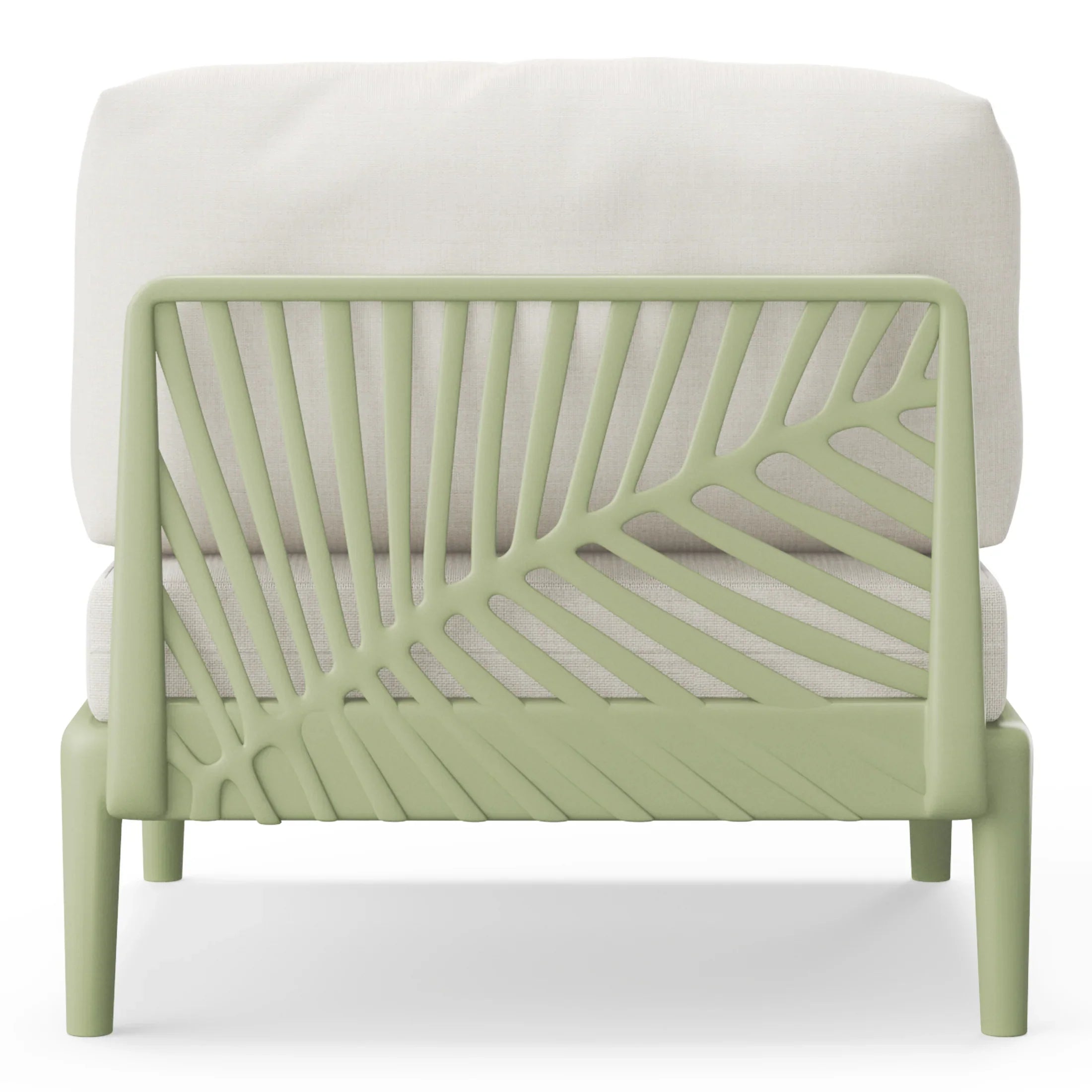 Sunshine Modern Outdoor Polypropylene Resin Deep Seating Armless Sectional