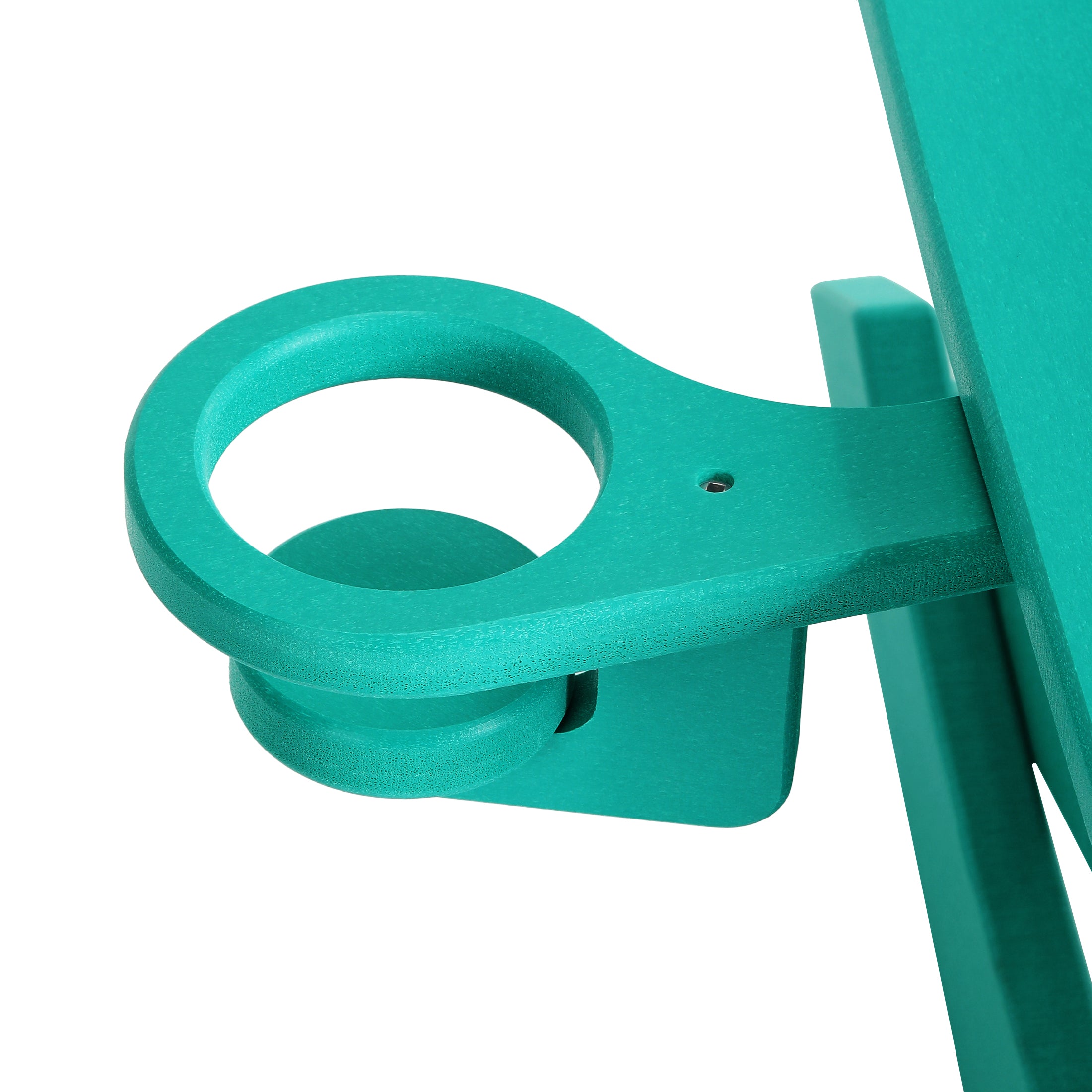 Palms 3-Piece Kids Modern Rocking Chair With Cup Holder and Square Side Table Set