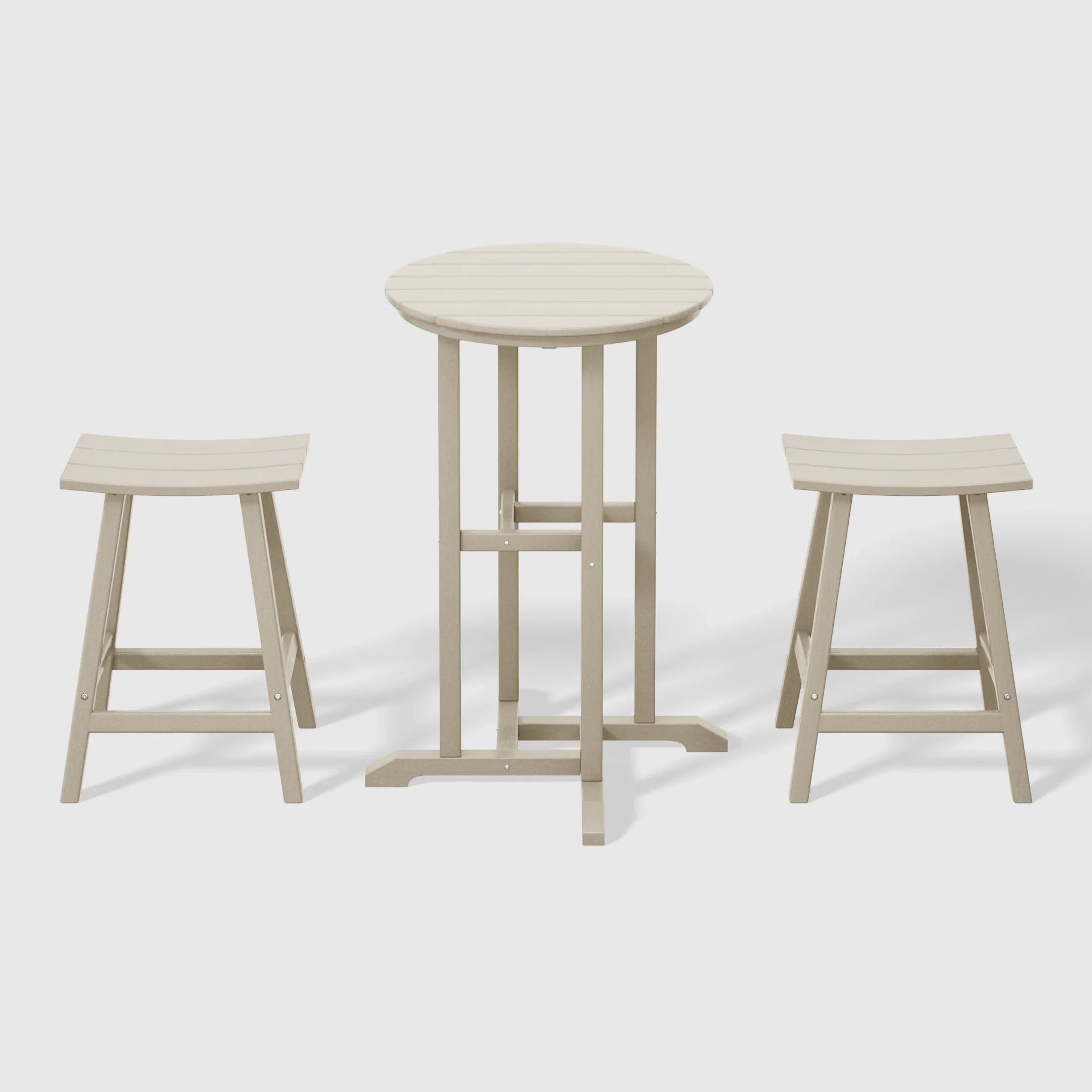 Paradise Outdoor Patio Counter Height Bar Stools Bistro Bar Table Set