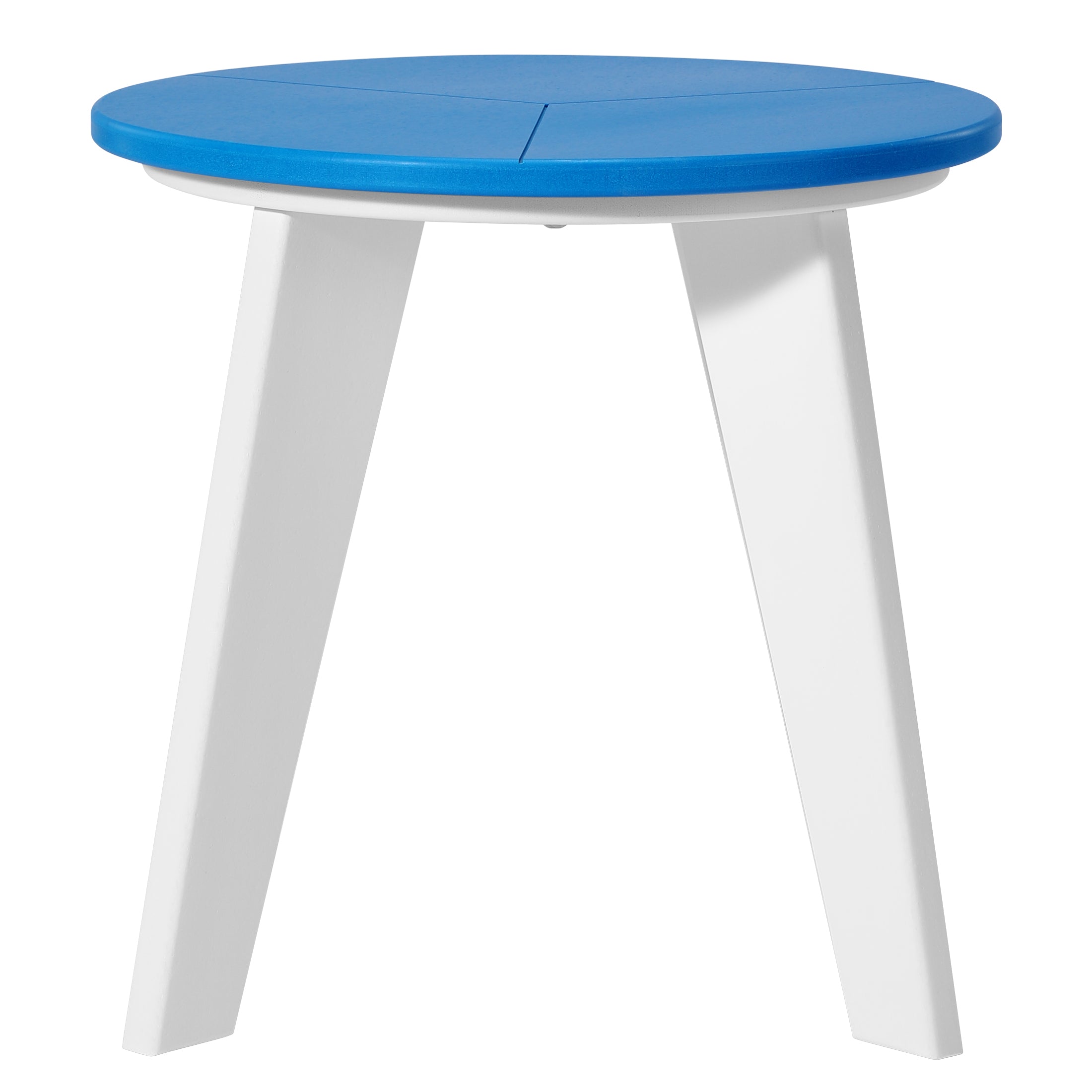 Seaside 3-Piece Outdoor HDPE Conversation Set with Deep Seating Chairs and Round Side Table