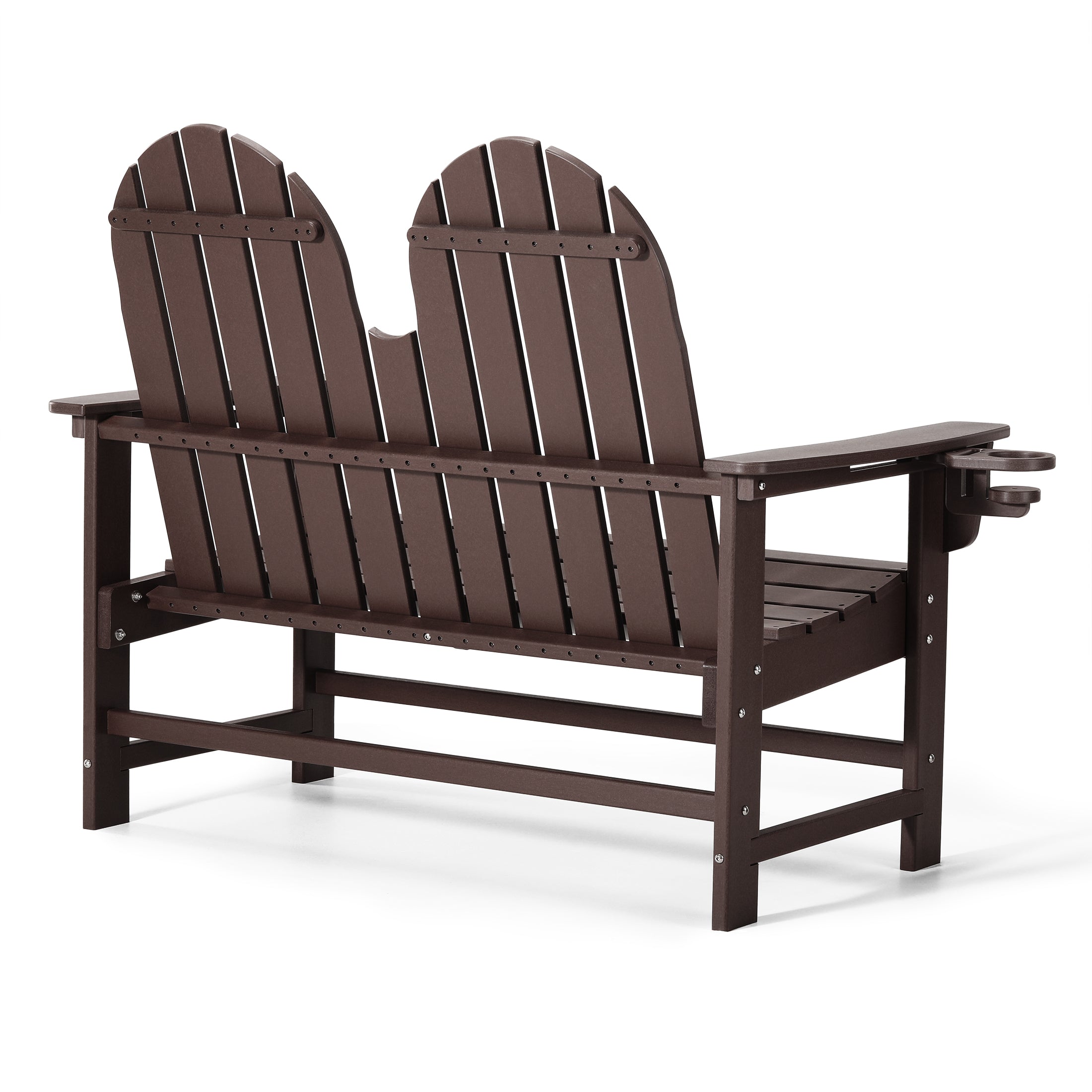 Savannah Outdoor Patio 49" HDPE Adirondack Garden Bench