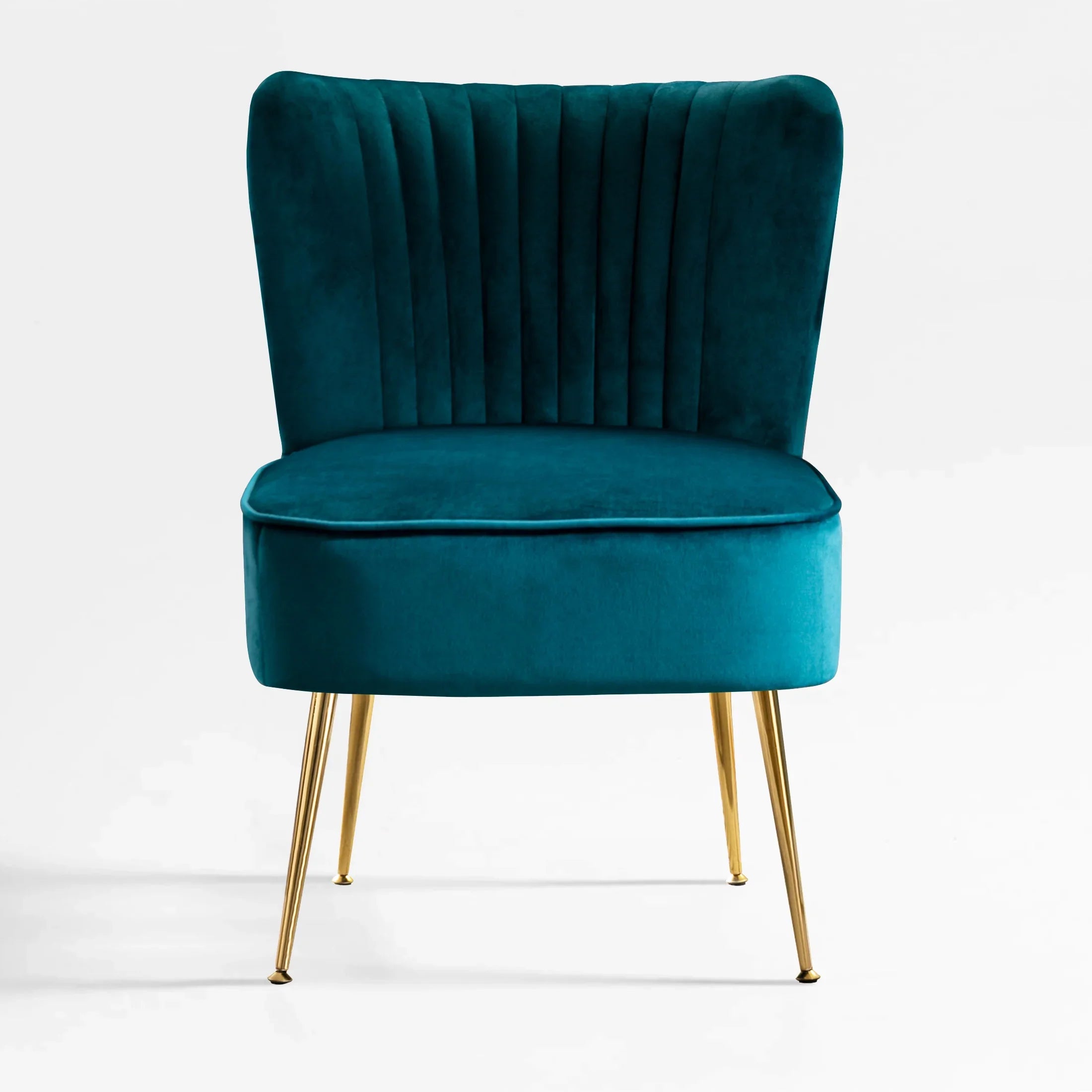 Alaia Mid Century Modern Tufted Velvet Loveseat Sofa and 22" Accent Chair 3-Piece Set