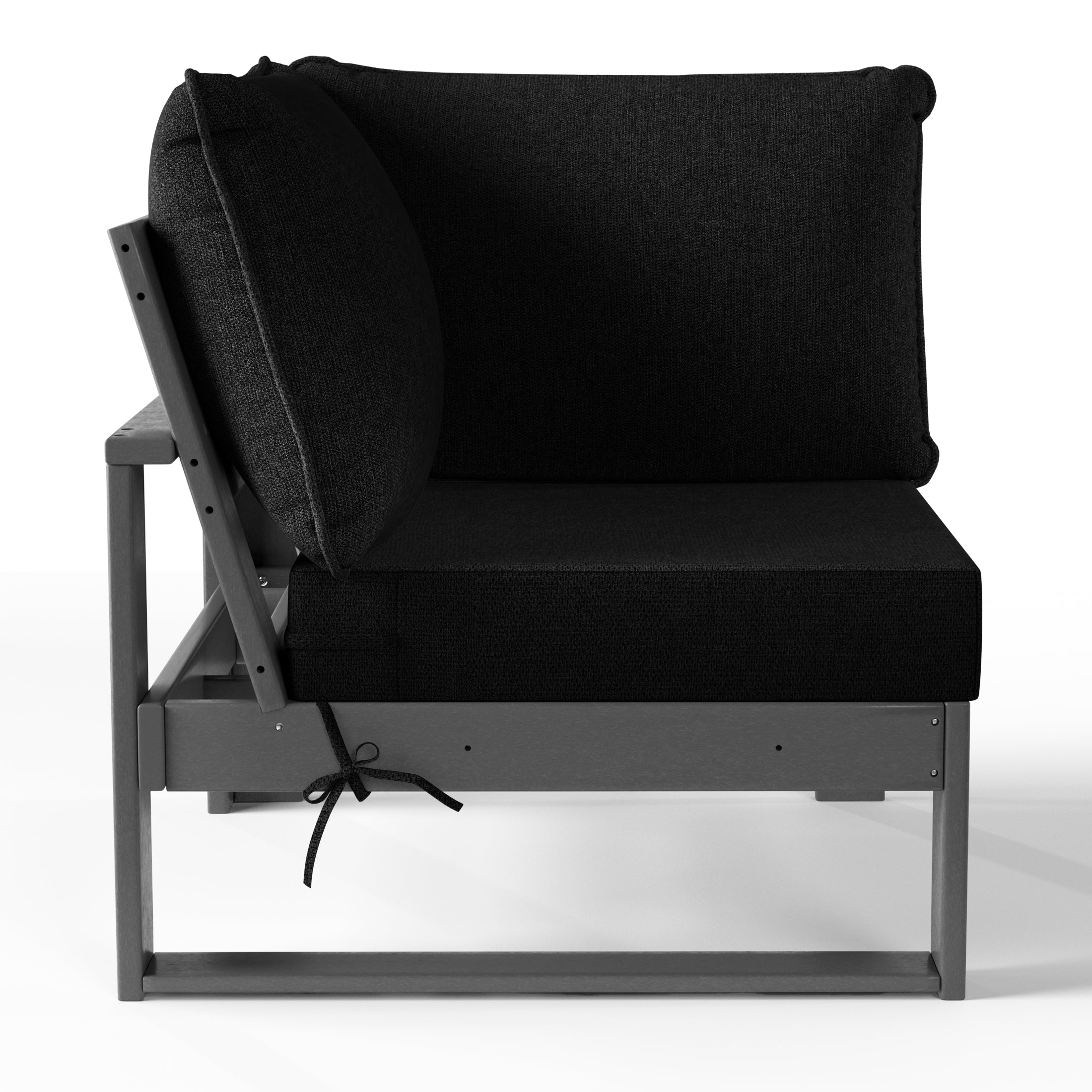 Rockaway Outdoor HDPE Sectional Corner Sofa Seat with Water-Proof Cushions