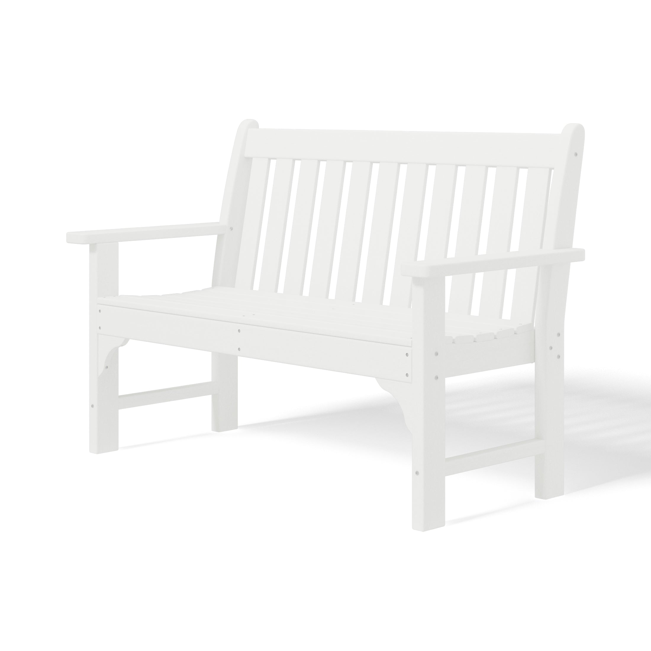 Paradise Outdoor 2-Person All-Weather HDPE Front Porch Garden Bench