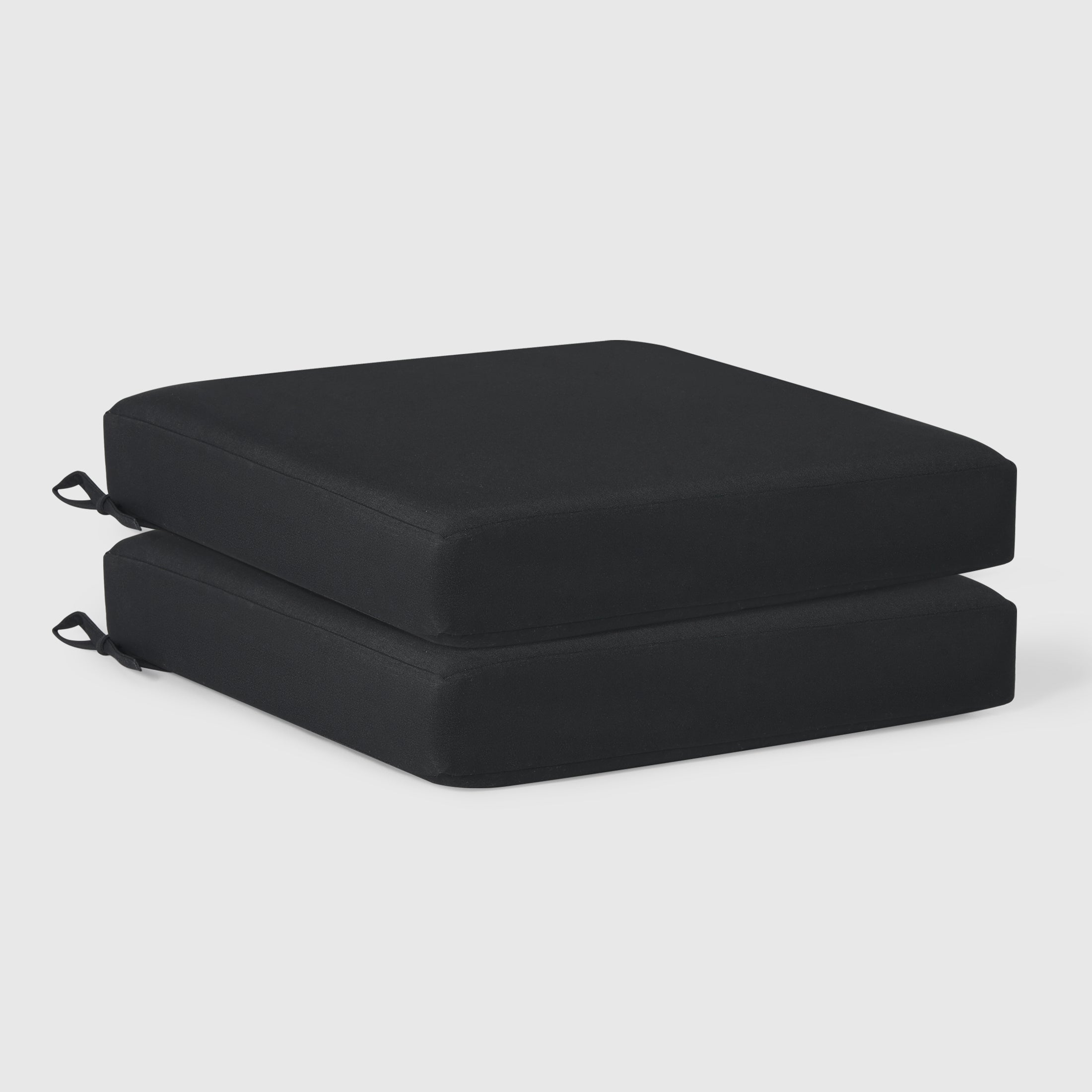 Harmony Outdoor Patio Furniture Seat Chair Square Cushions Set of 2, 20" x 19"