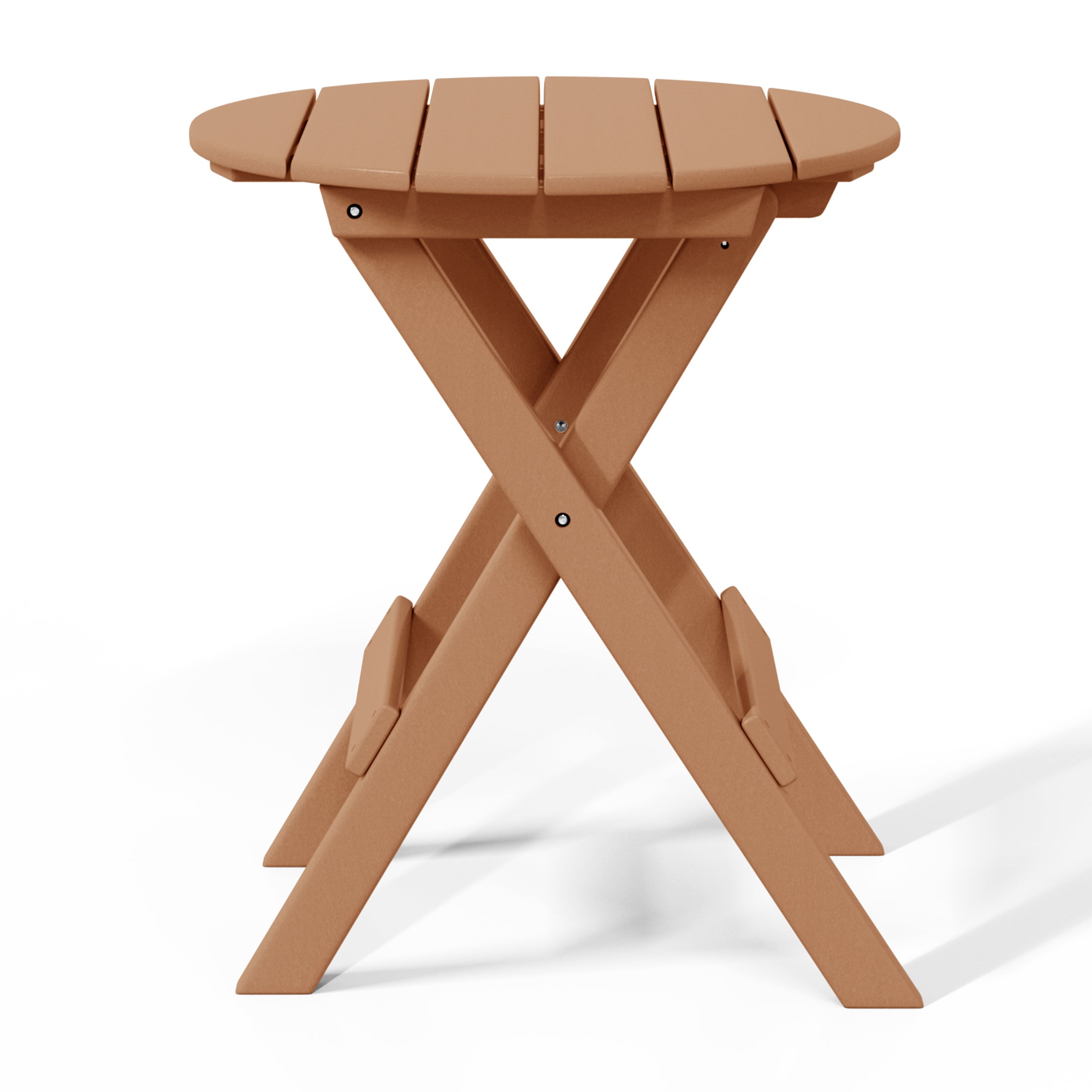 Paradise HDPE Outdoor 24.5 Inch Round Portable Folding Patio Dining Table