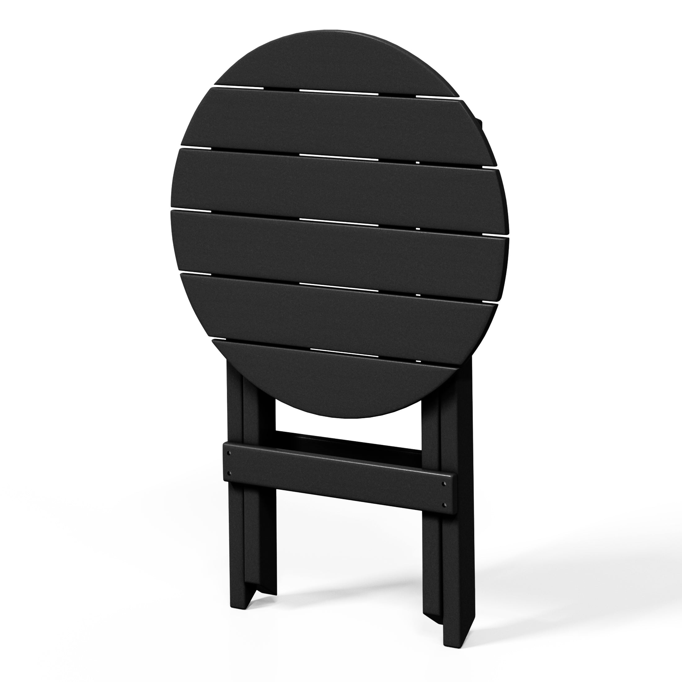 Paradise HDPE Outdoor 24.5 Inch Round Portable Folding Patio Dining Table