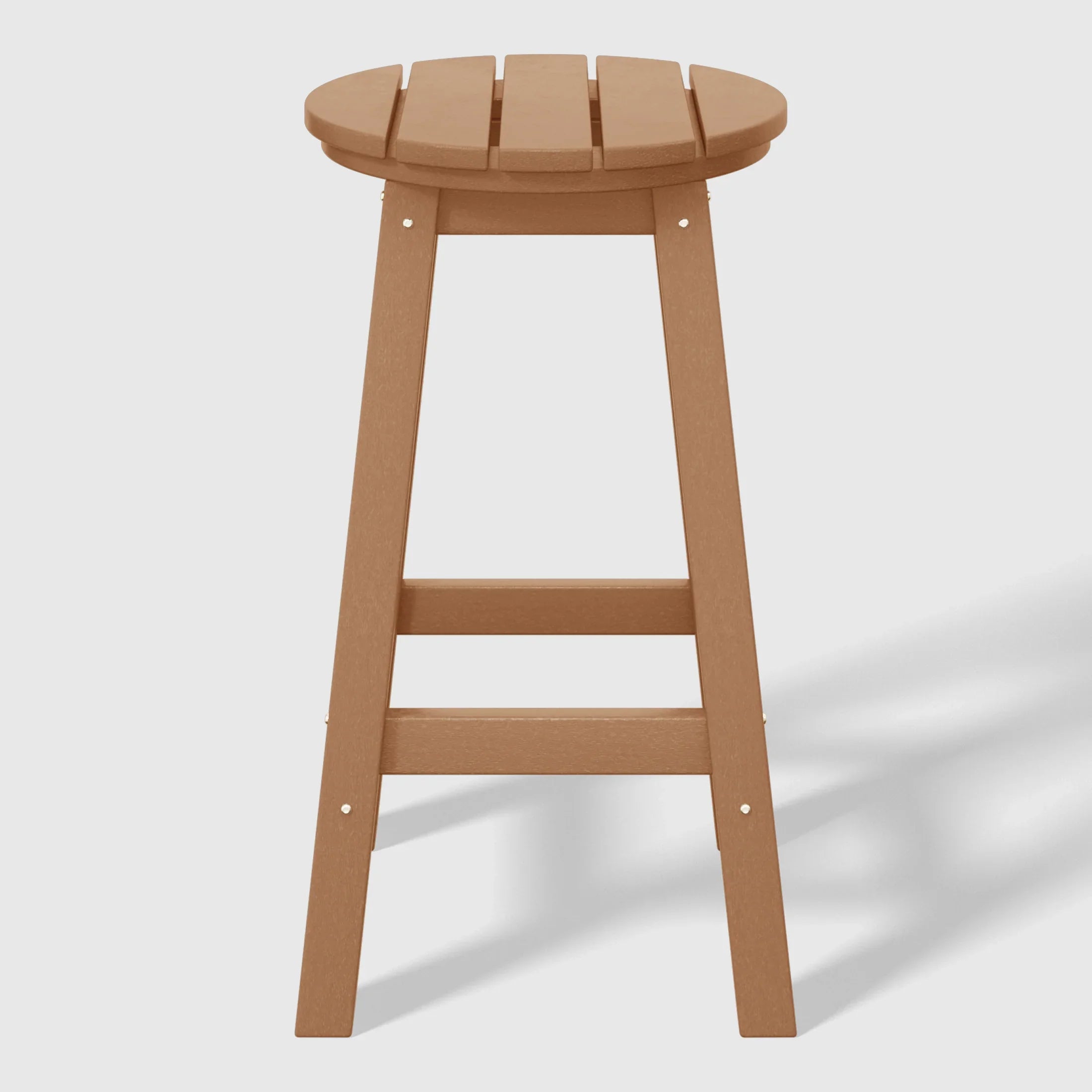 Paradise 24" HDPE Outdoor Patio Round Counter Height Bar Stool