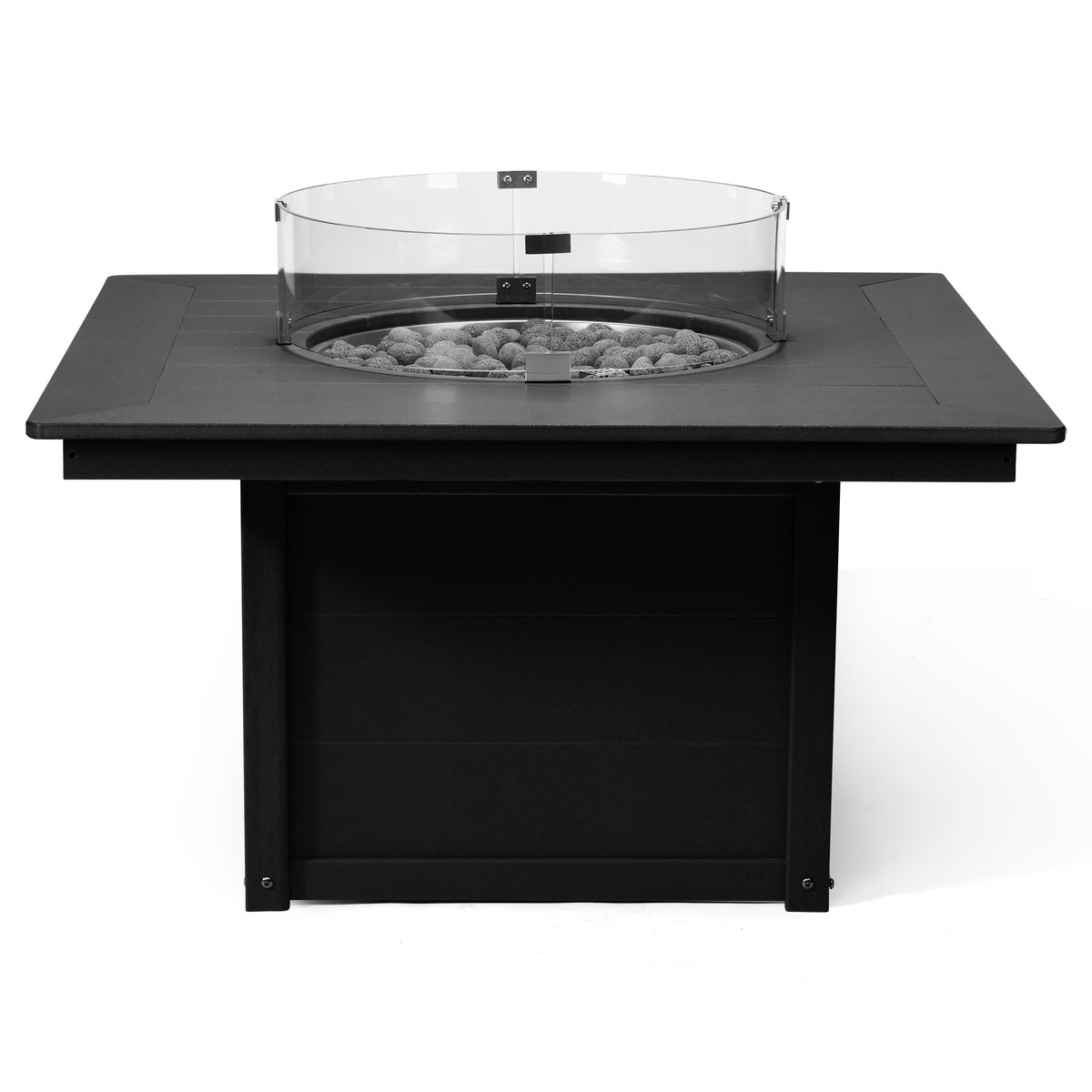 Sol 42" Modern Outdoor Patio Propane Square Fire Pit Table