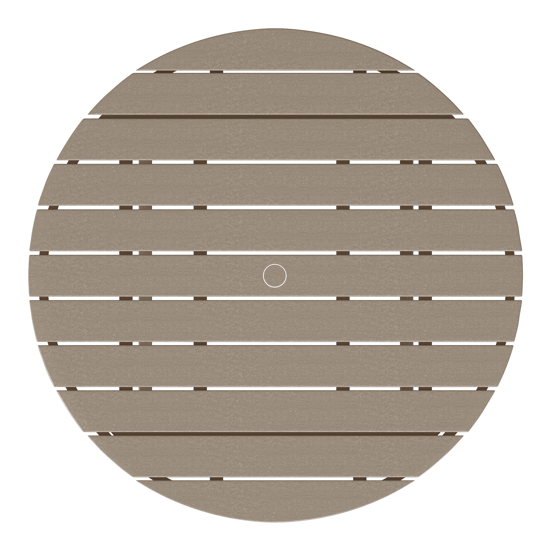 Paradise Low Outdoor HDPE Round Patio Coffee Table