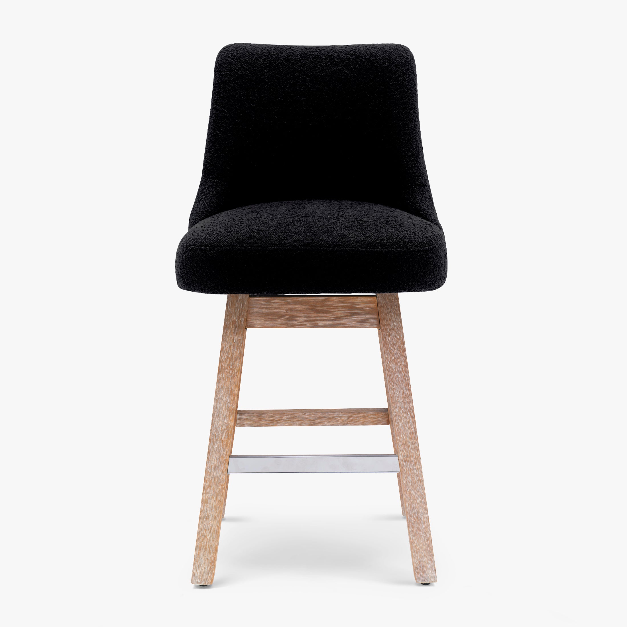 Amélie 26" Upholstered Swivel Counter Height Bar Stool