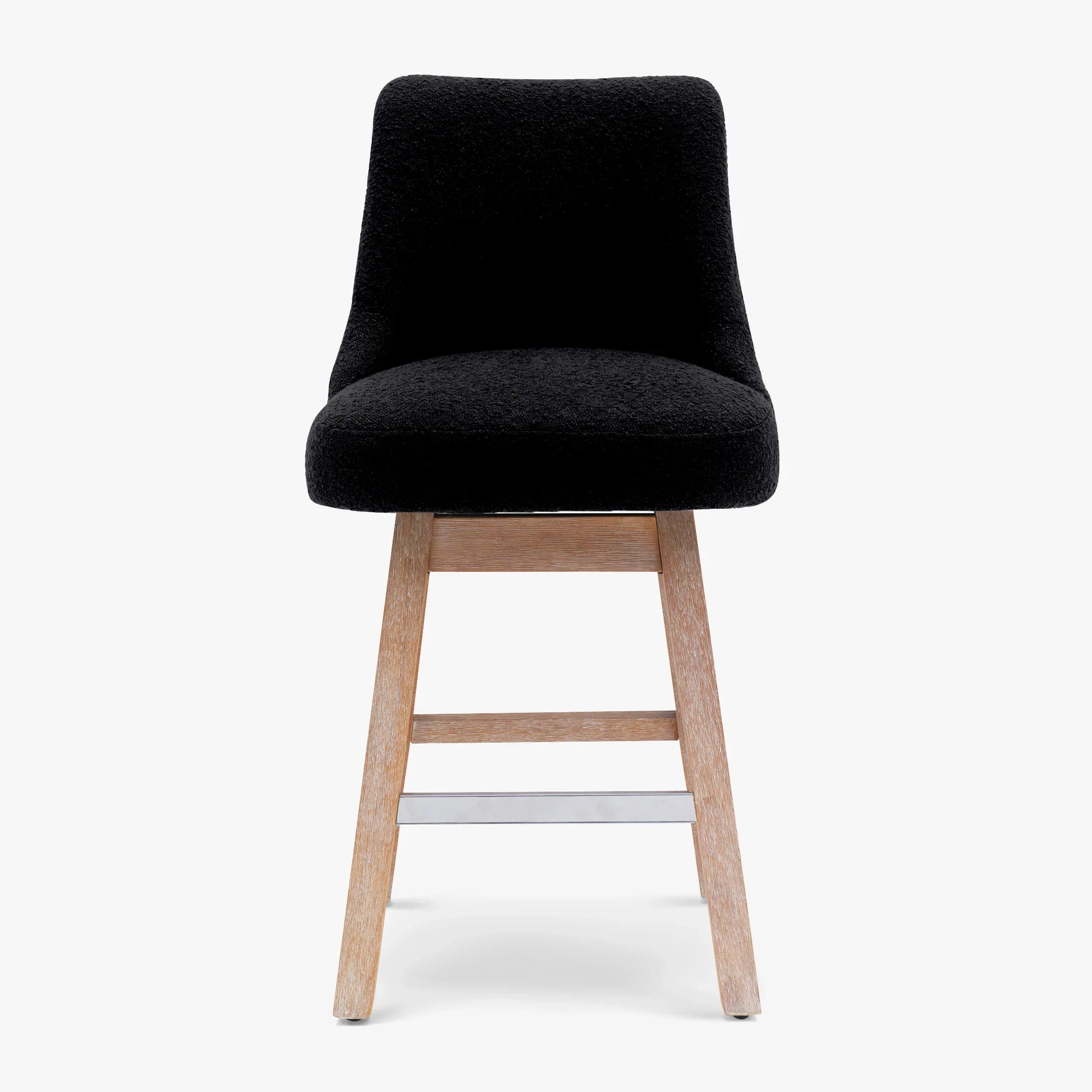 Amélie 26" Upholstered Swivel Counter Height Bar Stool