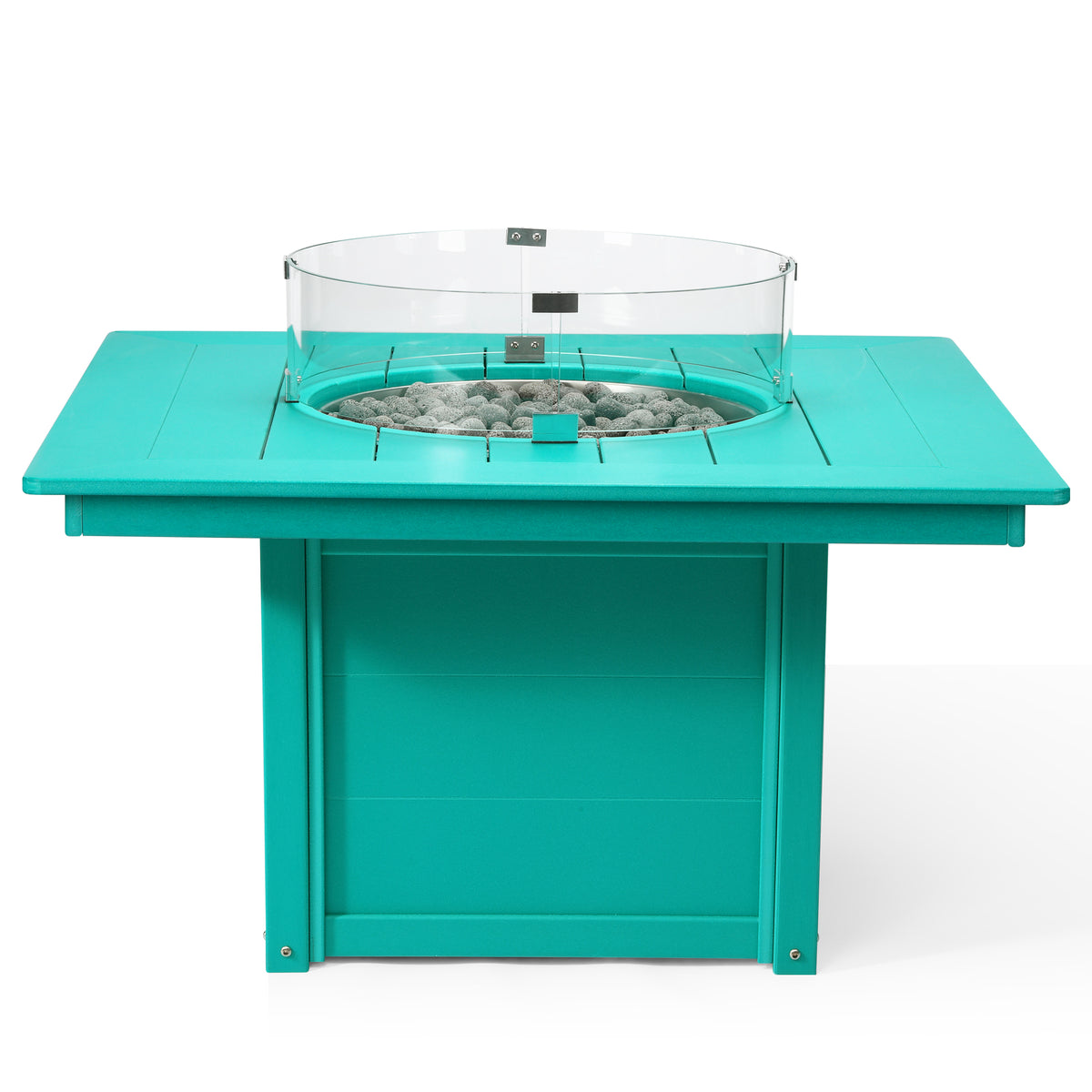 Sol 42" Modern Outdoor Patio Propane Square Fire Pit Table