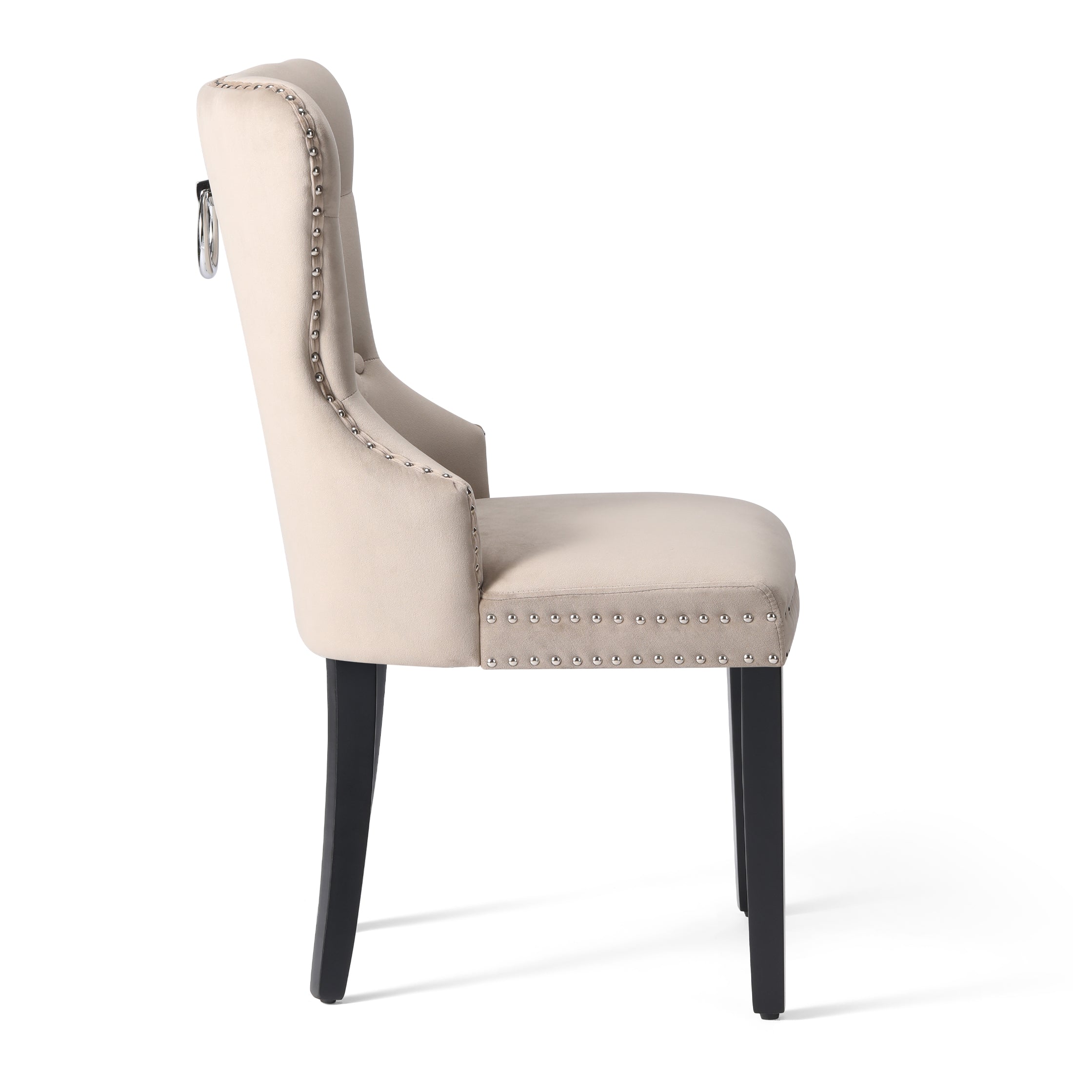 Hank Velvet Upholstered Tufted Dining Chairs (Set of 6)