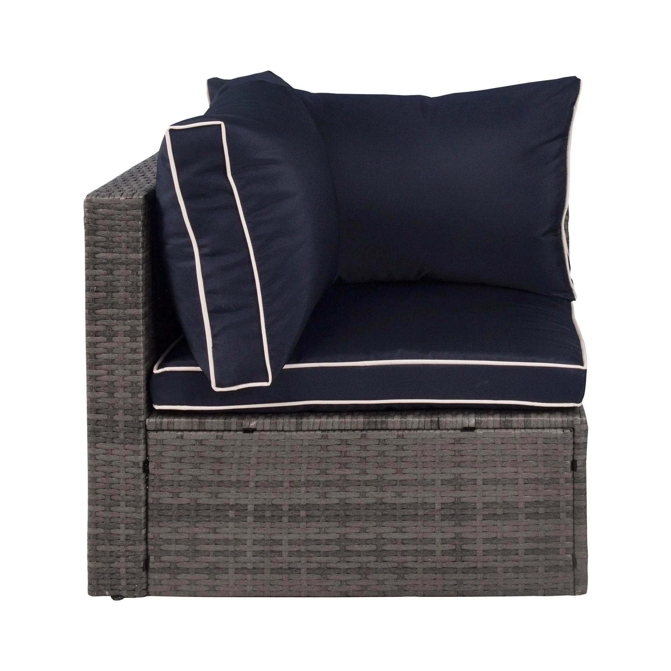 London 4-Piece Outdoor Rattan Wicker Sectional Sofa Furniture Set - Costaelm