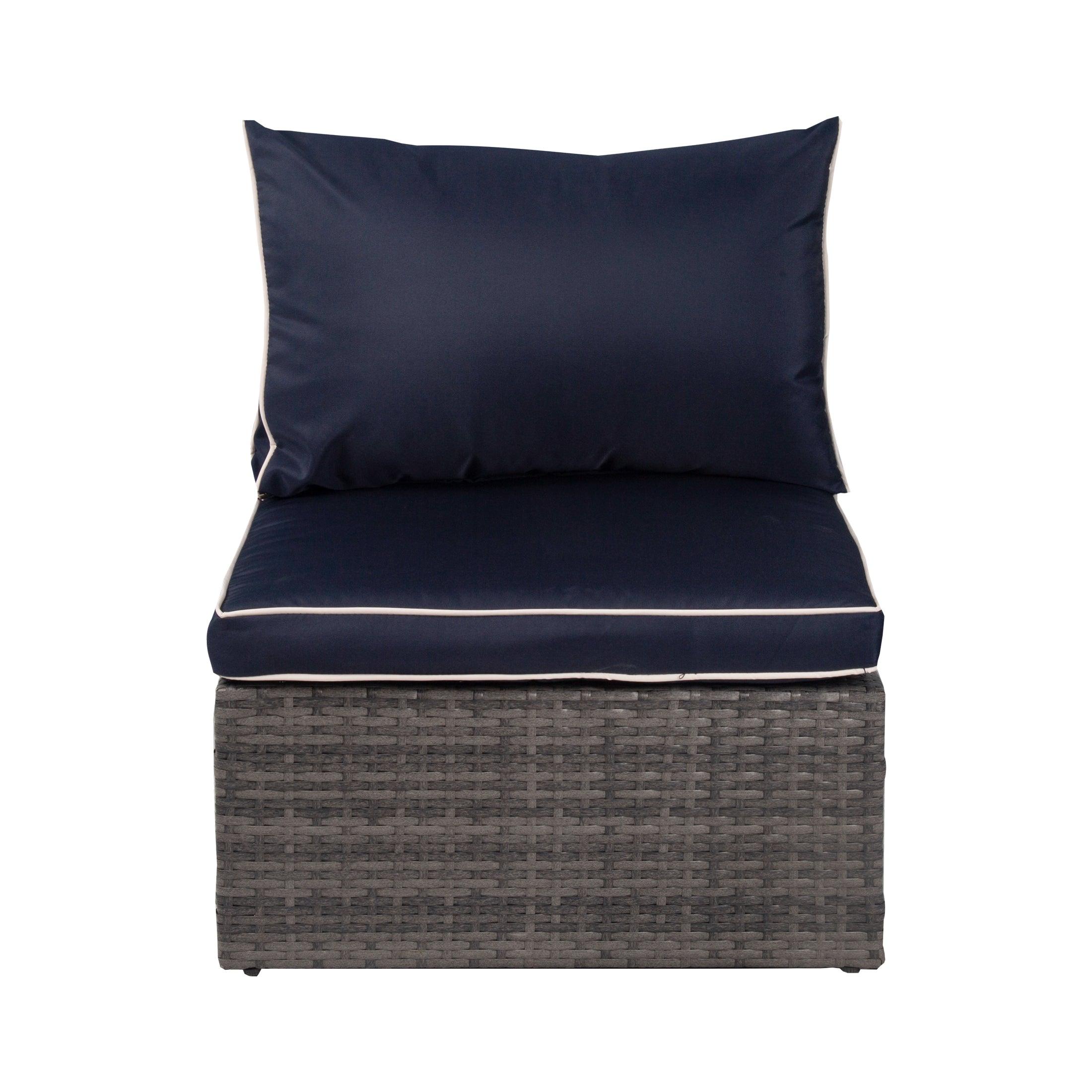 London 4-Piece Outdoor Rattan Wicker Sectional Sofa Furniture Set - Costaelm