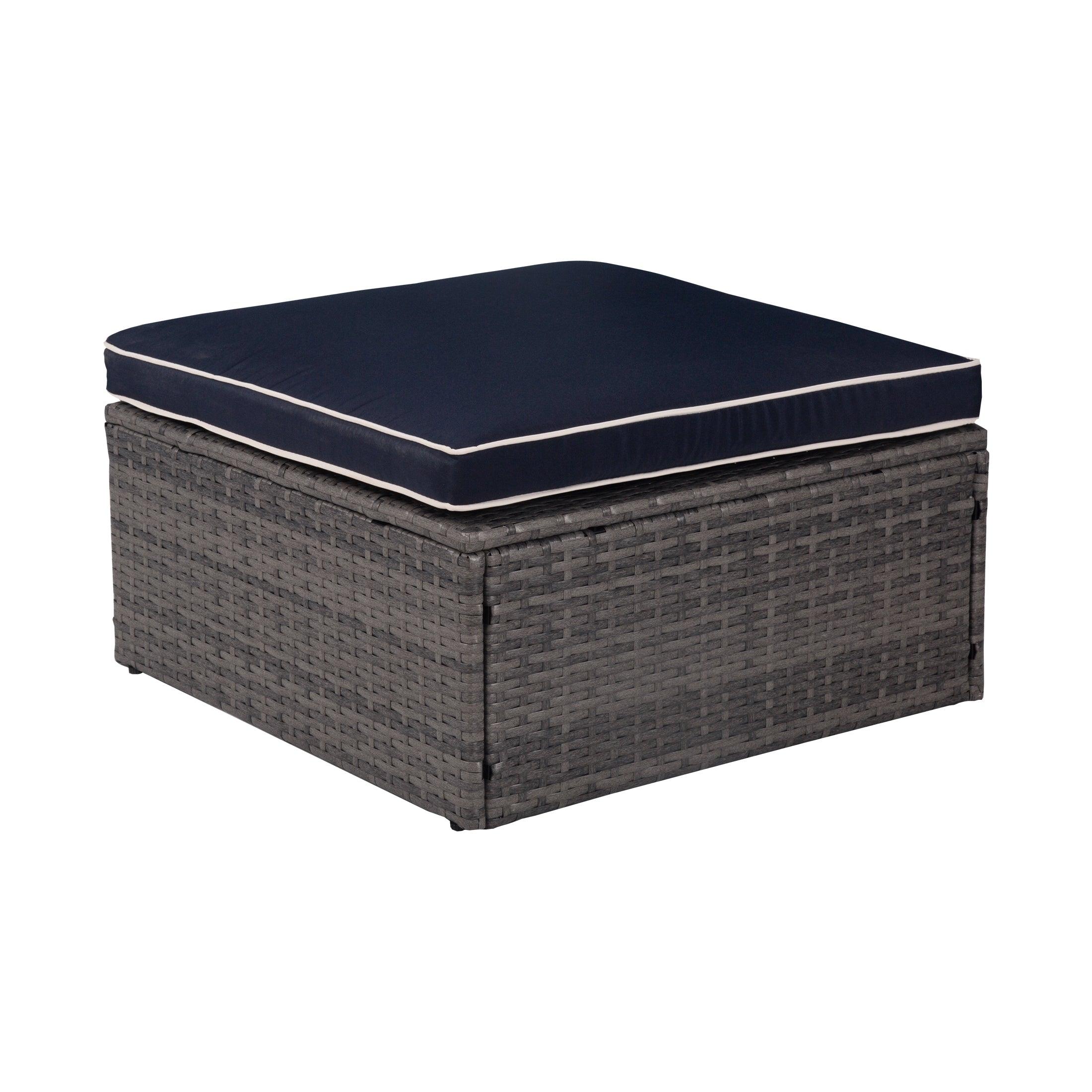 London 4-Piece Outdoor Rattan Wicker Sectional Sofa Furniture Set - Costaelm