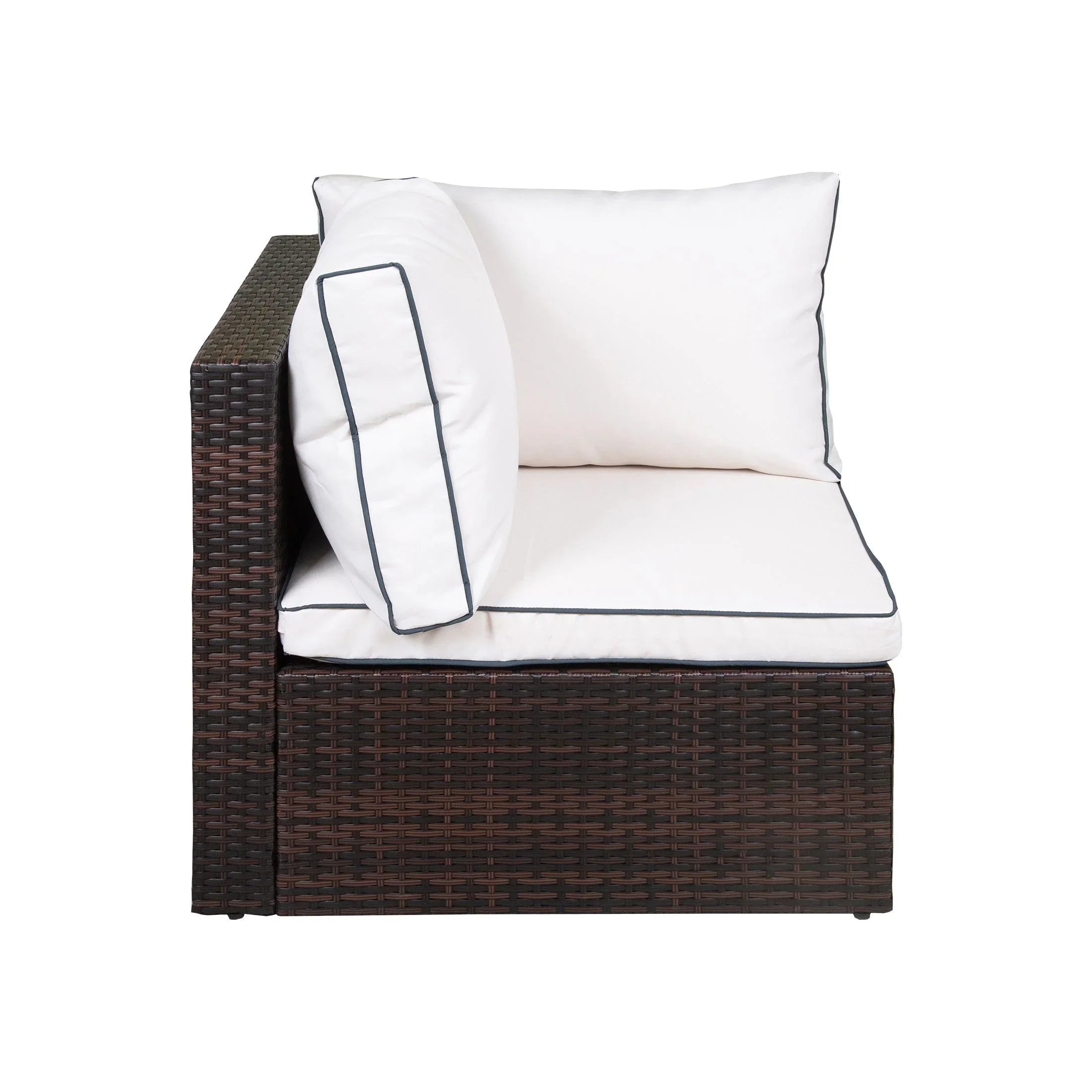 London 4-Piece Outdoor Rattan Wicker Sectional Sofa Furniture Set - Costaelm