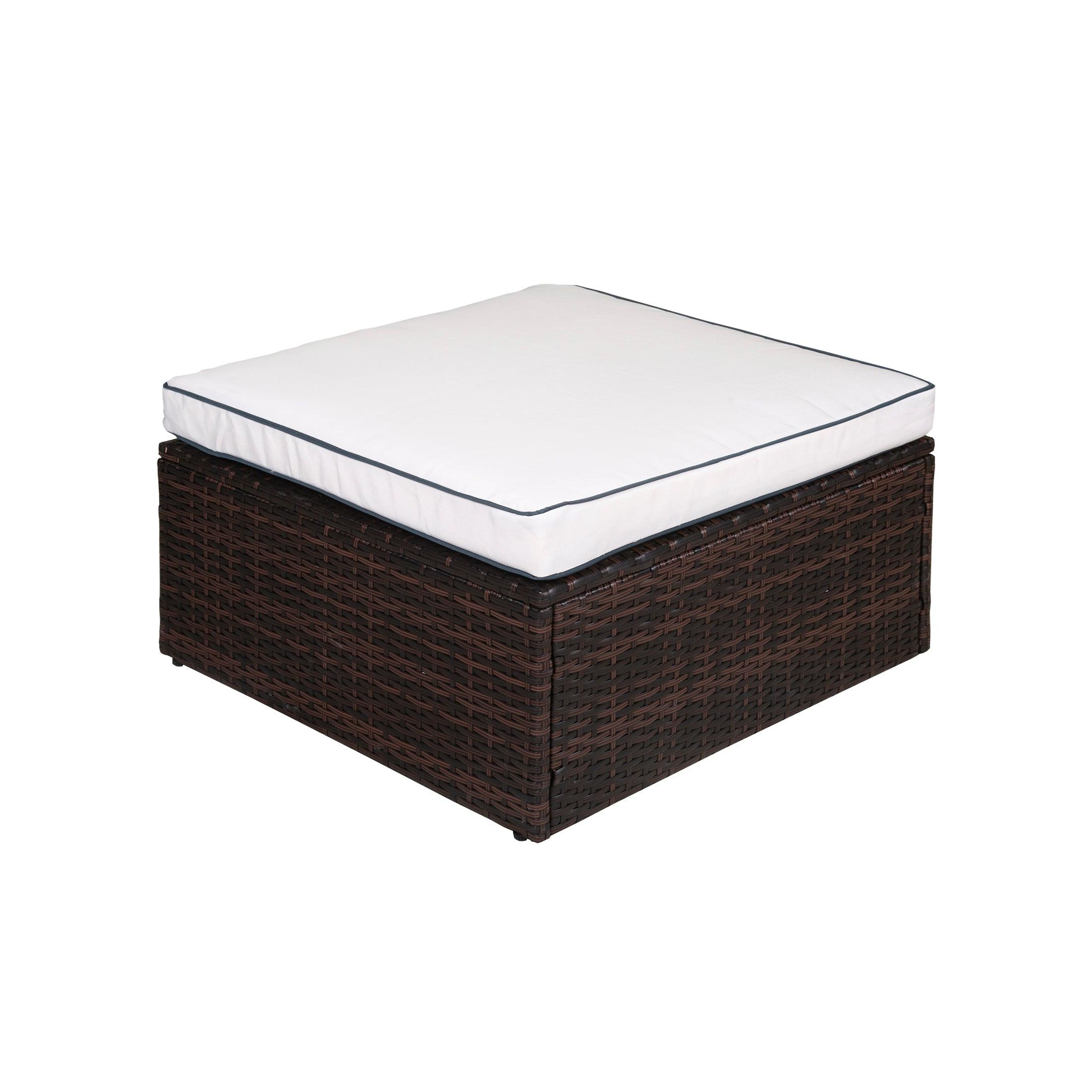 London 4-Piece Outdoor Rattan Wicker Sectional Sofa Furniture Set - Costaelm