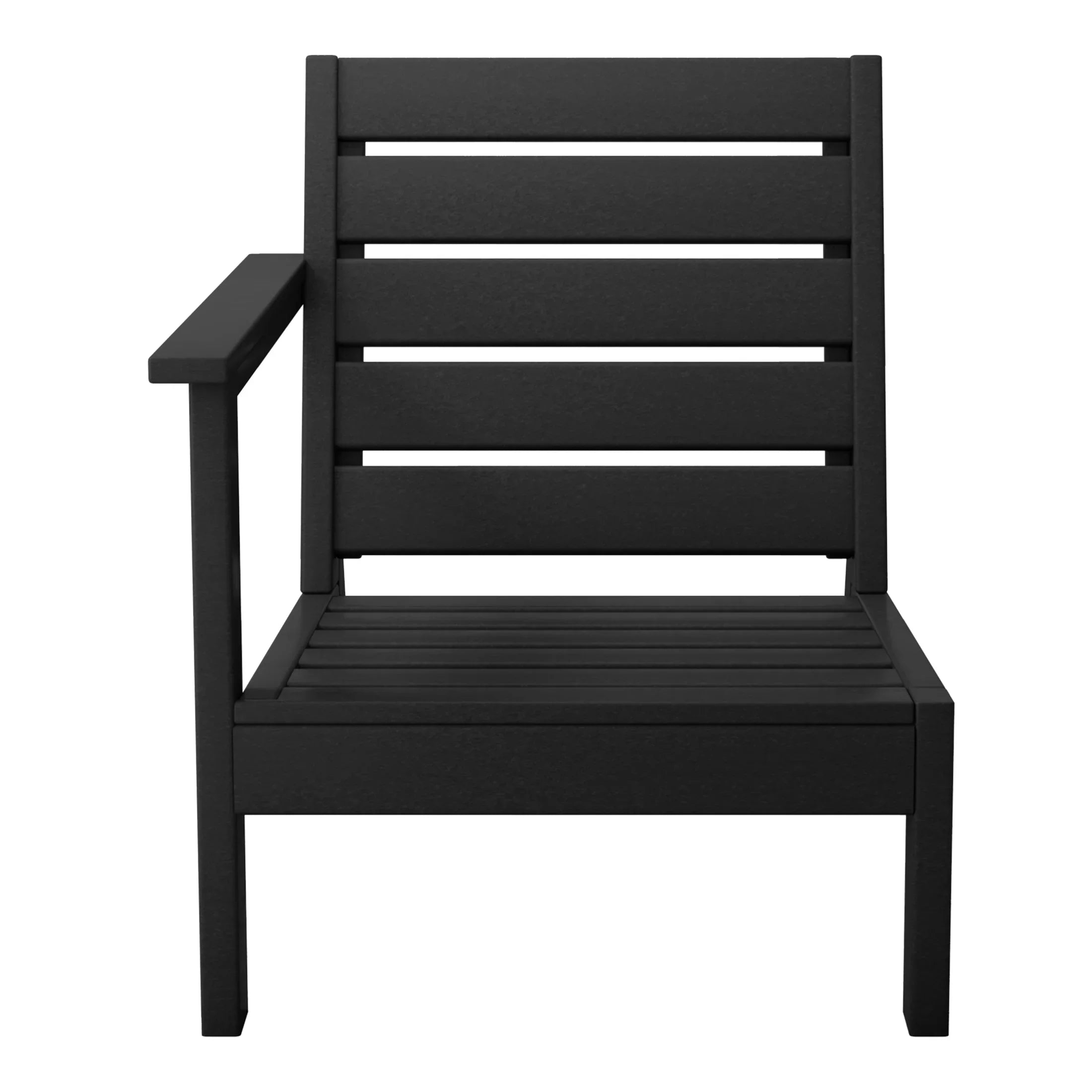 Portsmouth Outdoor Patio HDPE Left Arm Facing Deep Seating Corner Chair