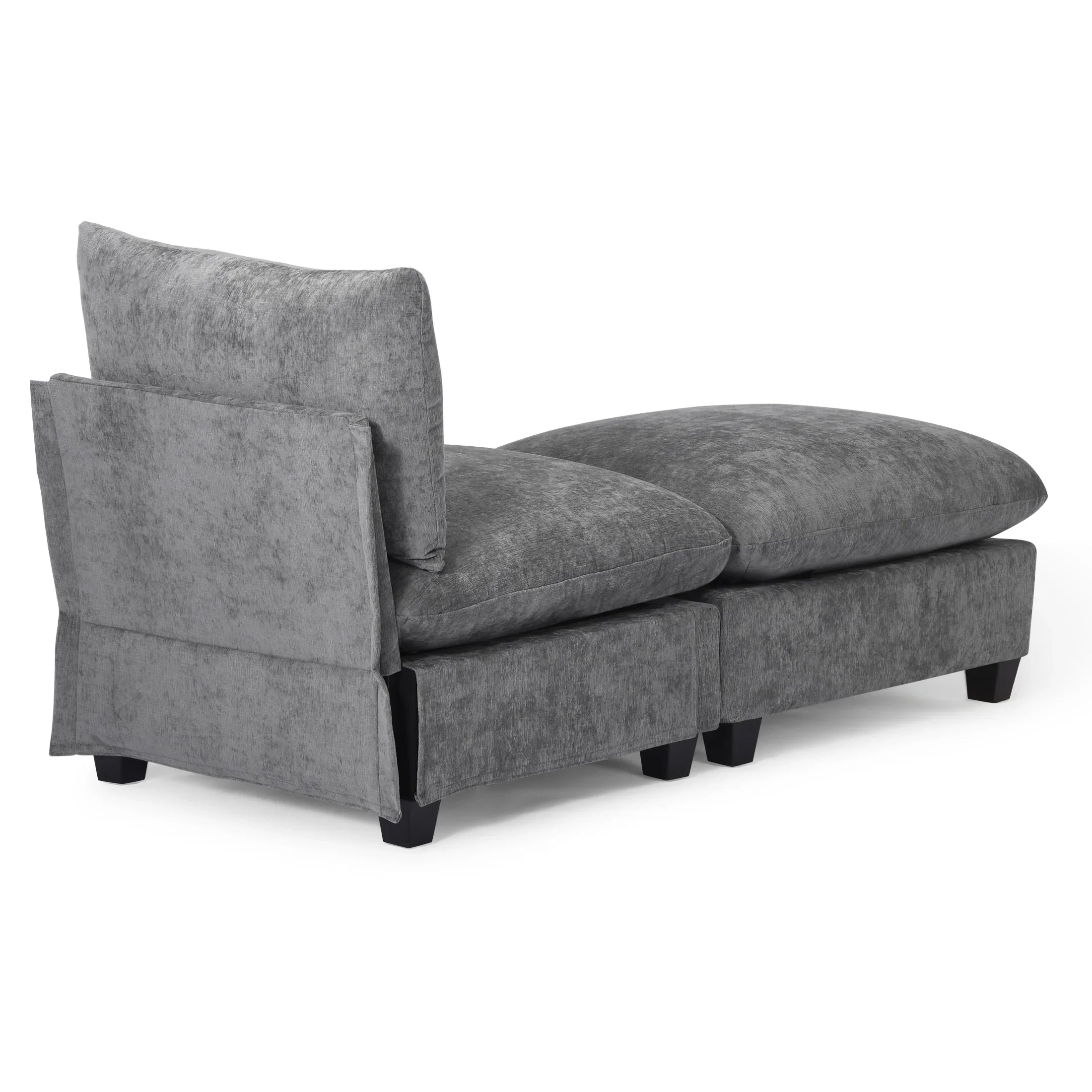 Springfield 68.5" Chenille Upholstered Indoor Chaise Lounge Chair