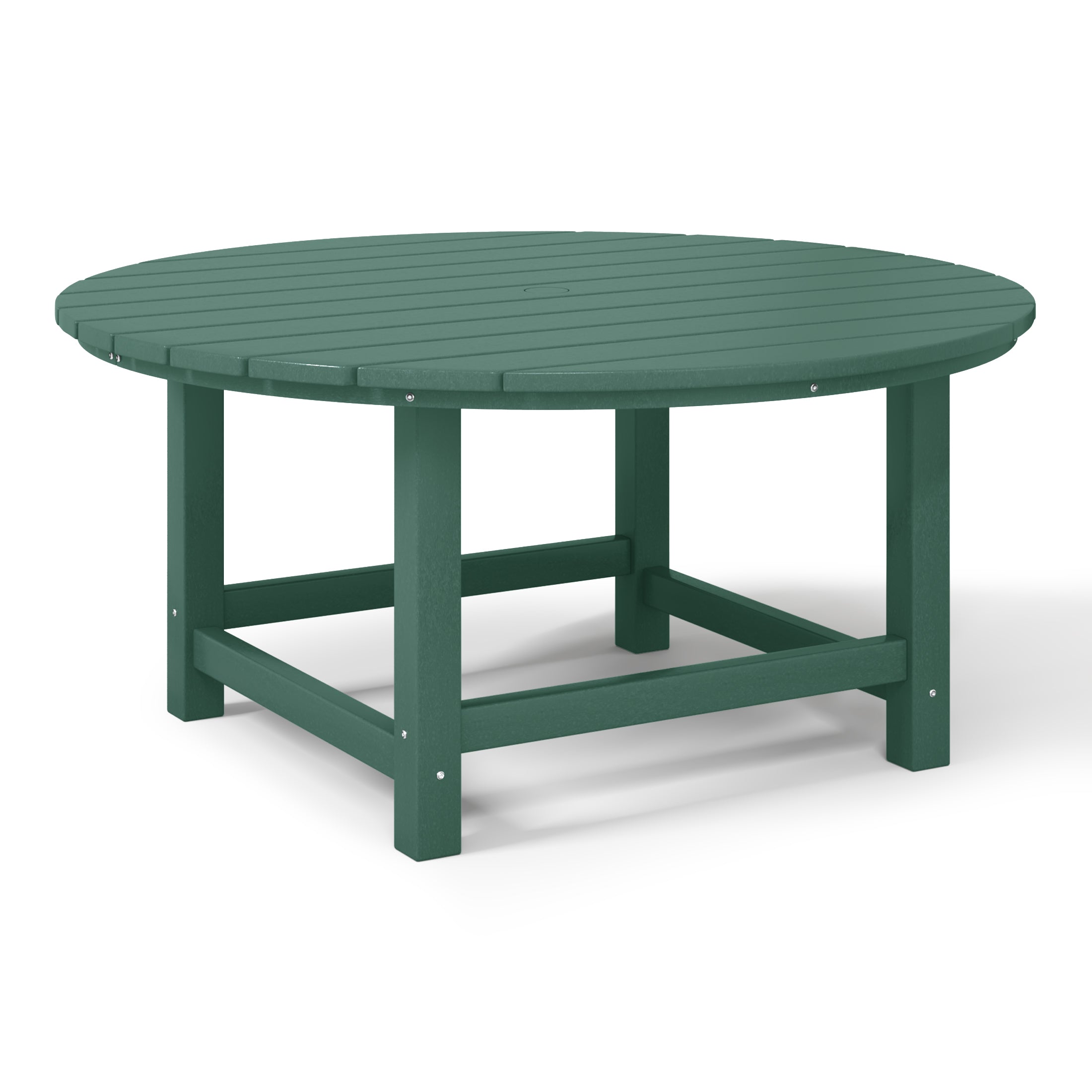 Paradise Low Outdoor HDPE Round Patio Coffee Table